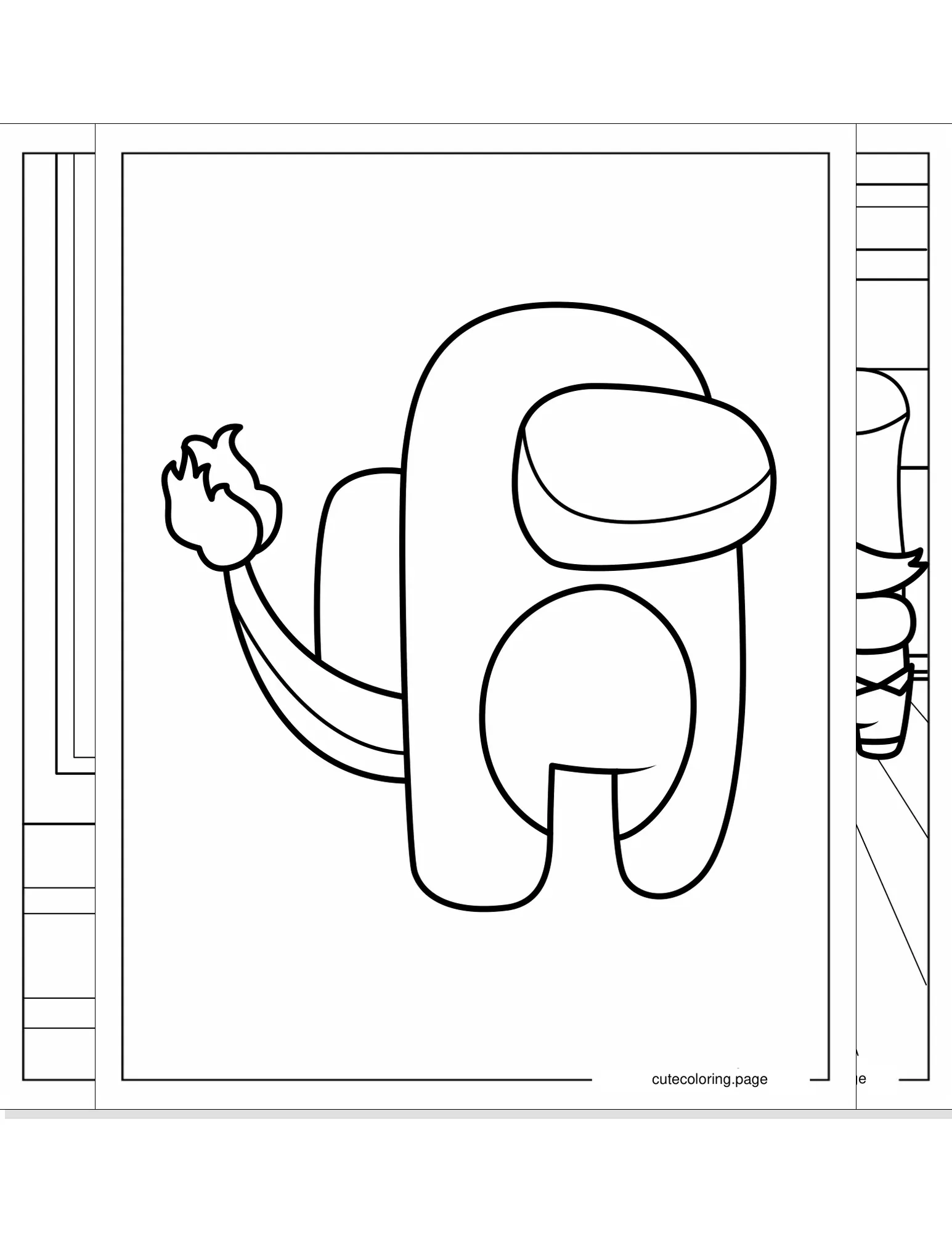 among us coloring pages coloring page