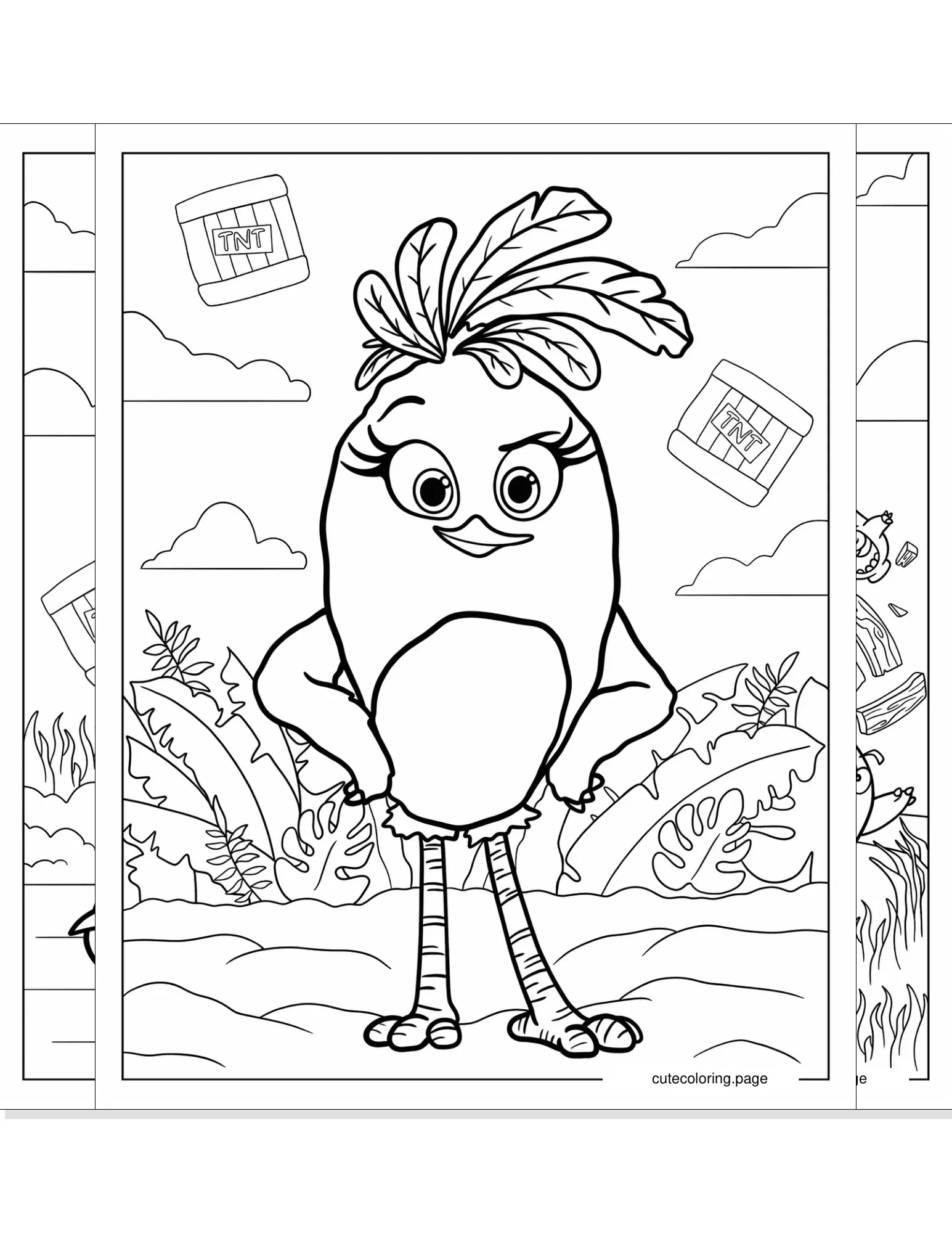 angry birds coloring pages coloring page