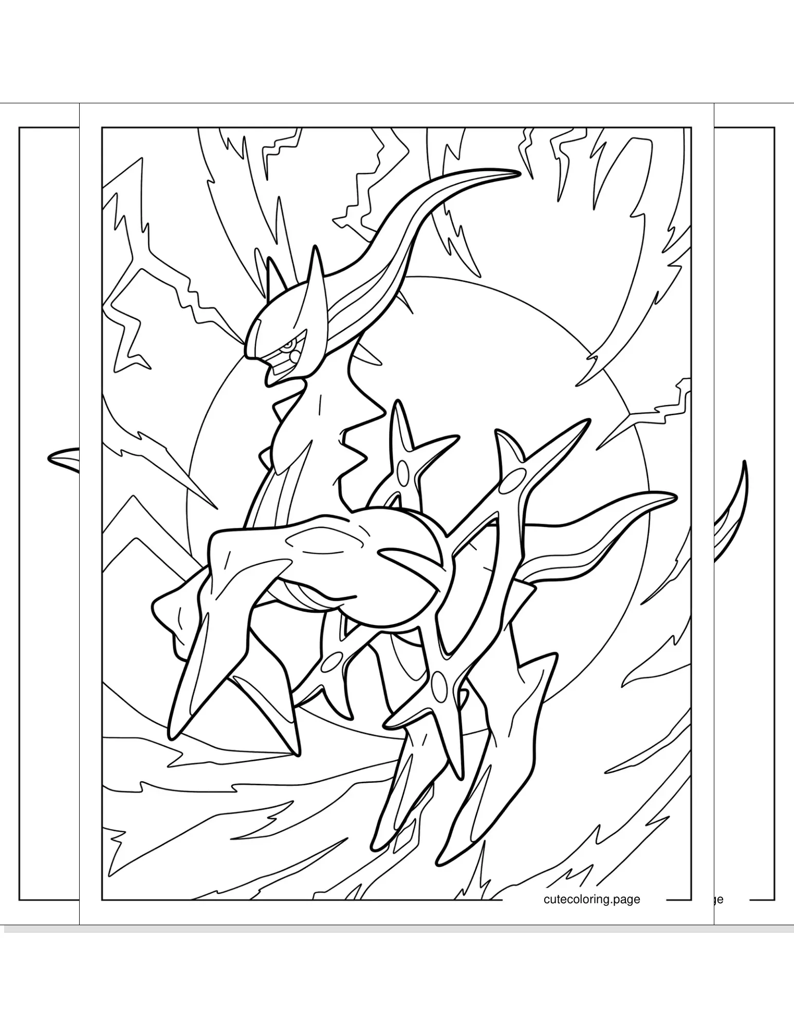 arceus coloring pages coloring page