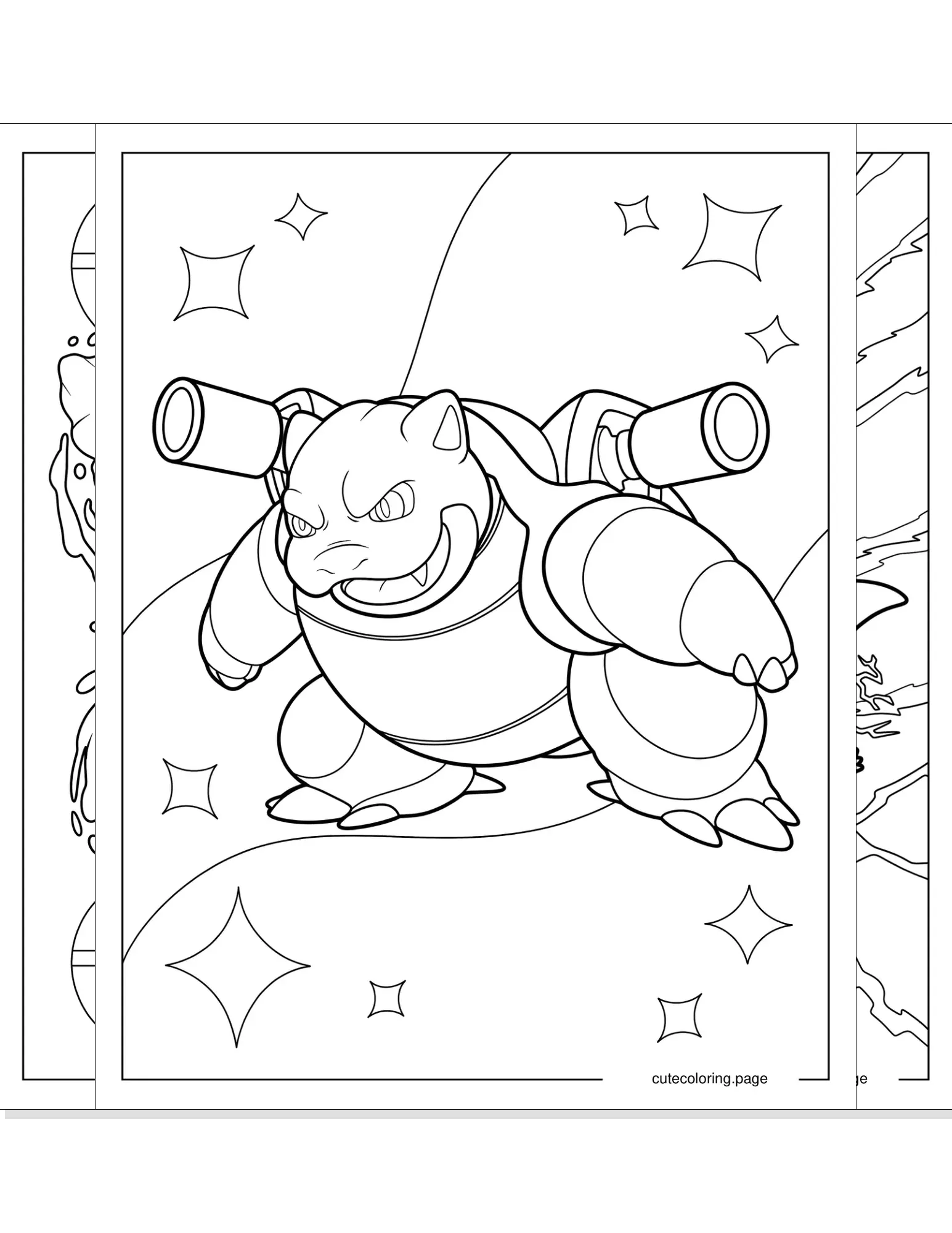 blastoise coloring pages coloring page