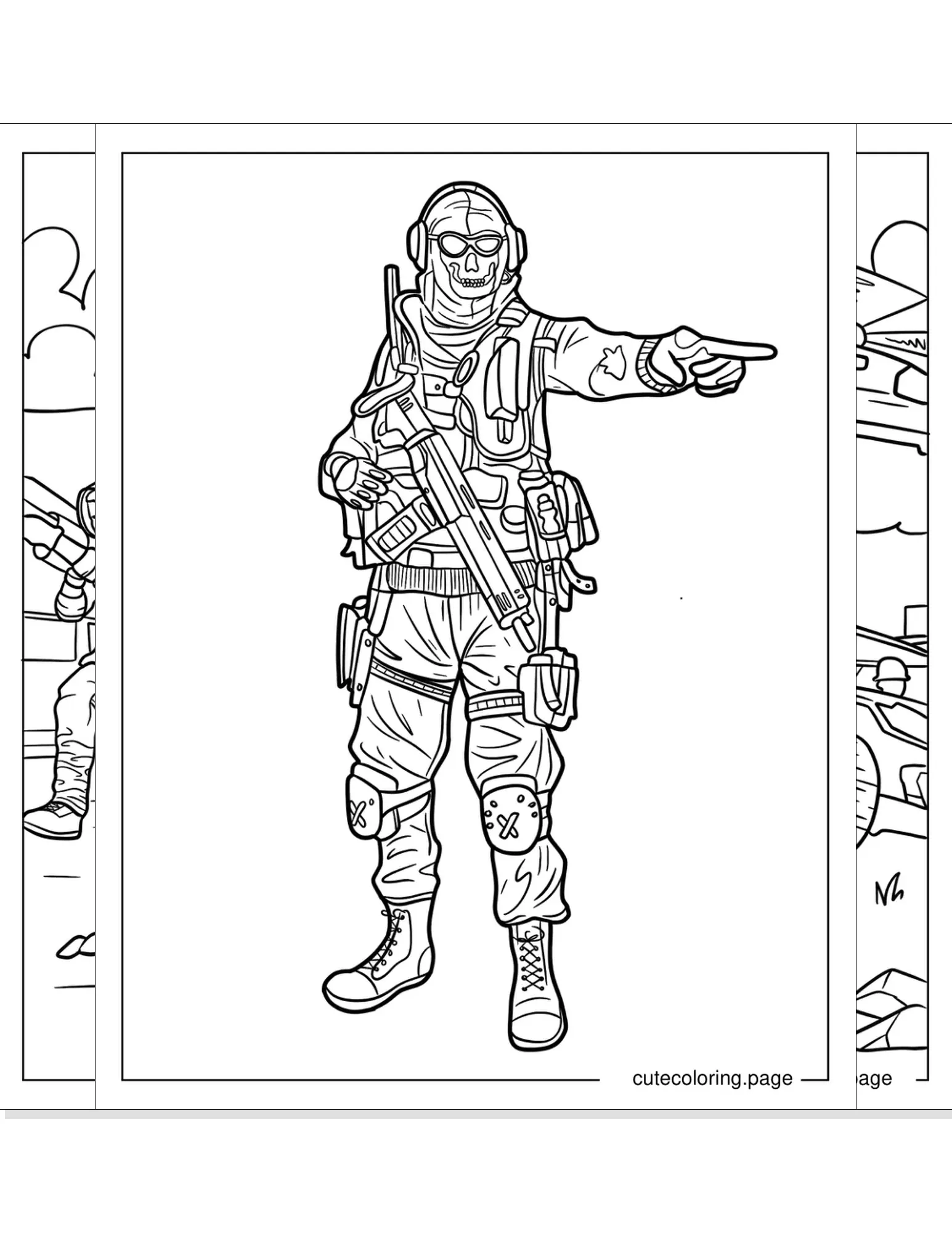 call of duty coloring pages coloring page