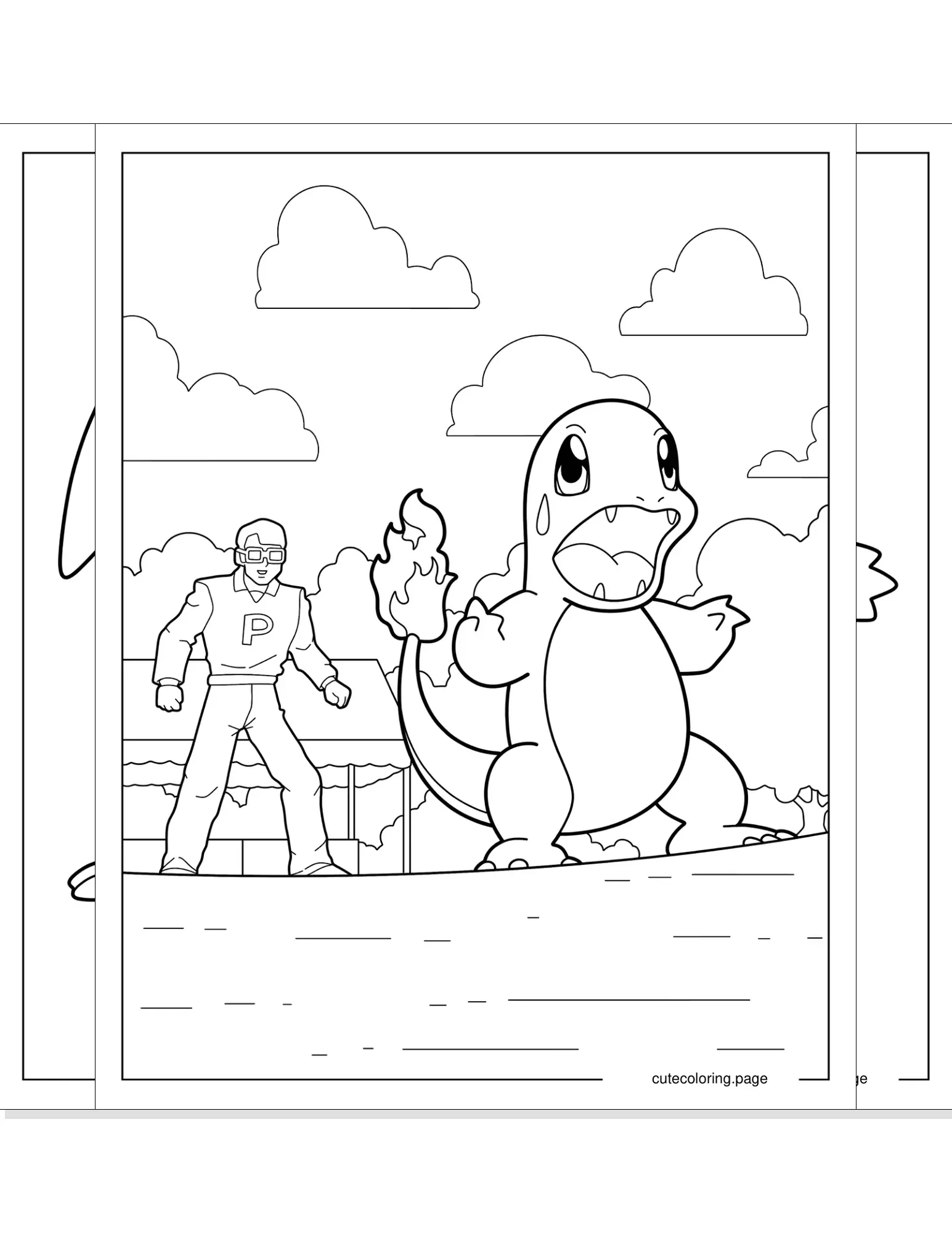 charmander coloring pages coloring page