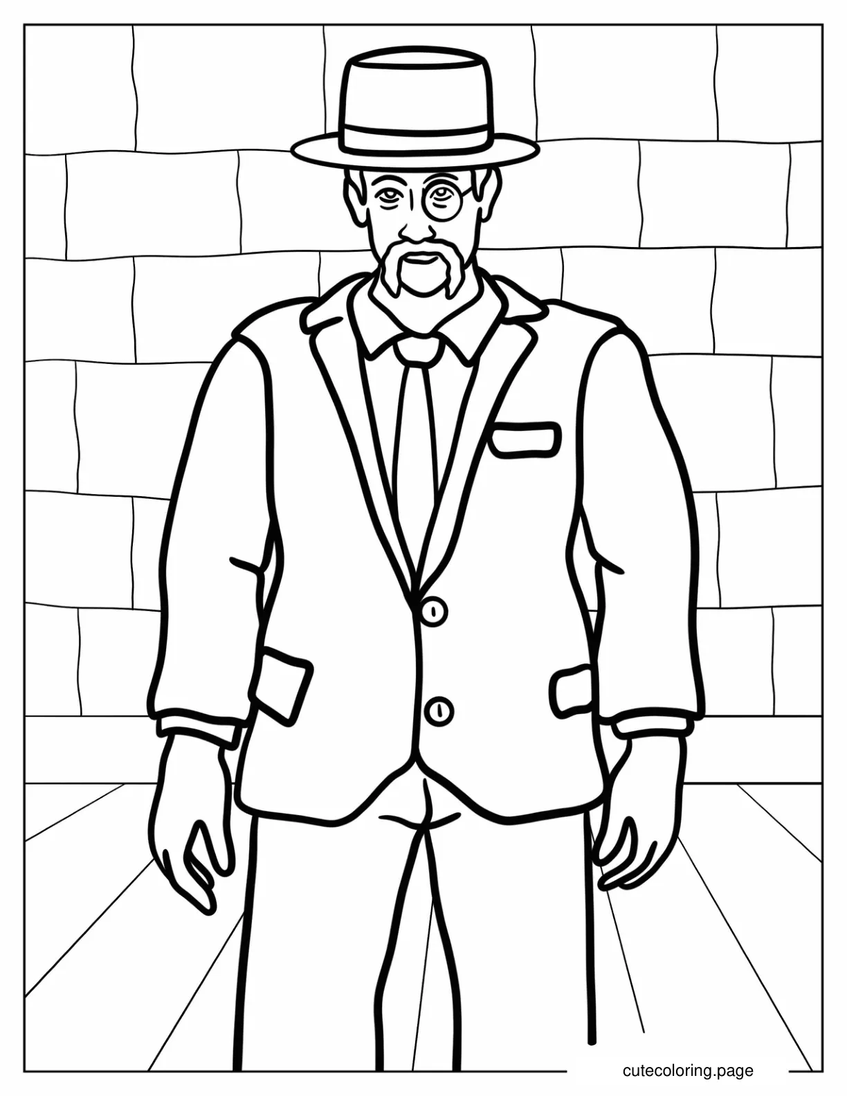 Warren Charles III Coloring Sheet coloring page