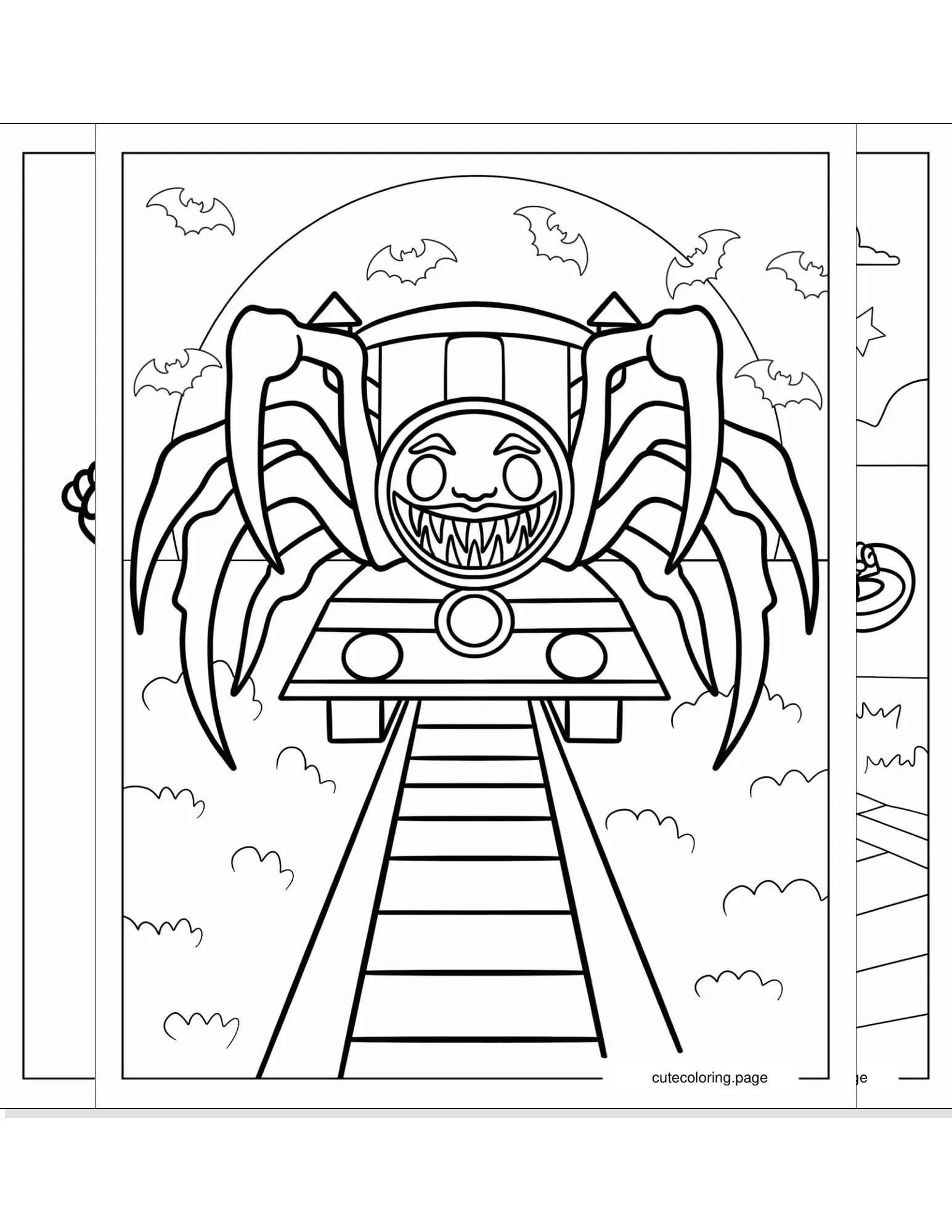 choo choo charles coloring pages coloring page