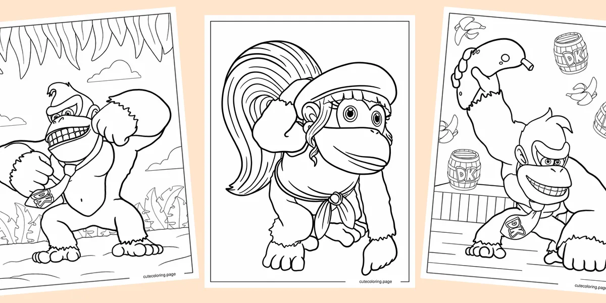 donkey-kong-coloring-pages