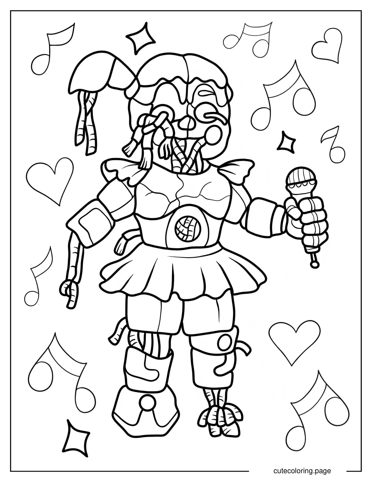 Five Night At Freddy_s Sister Location Circus Baby coloring page