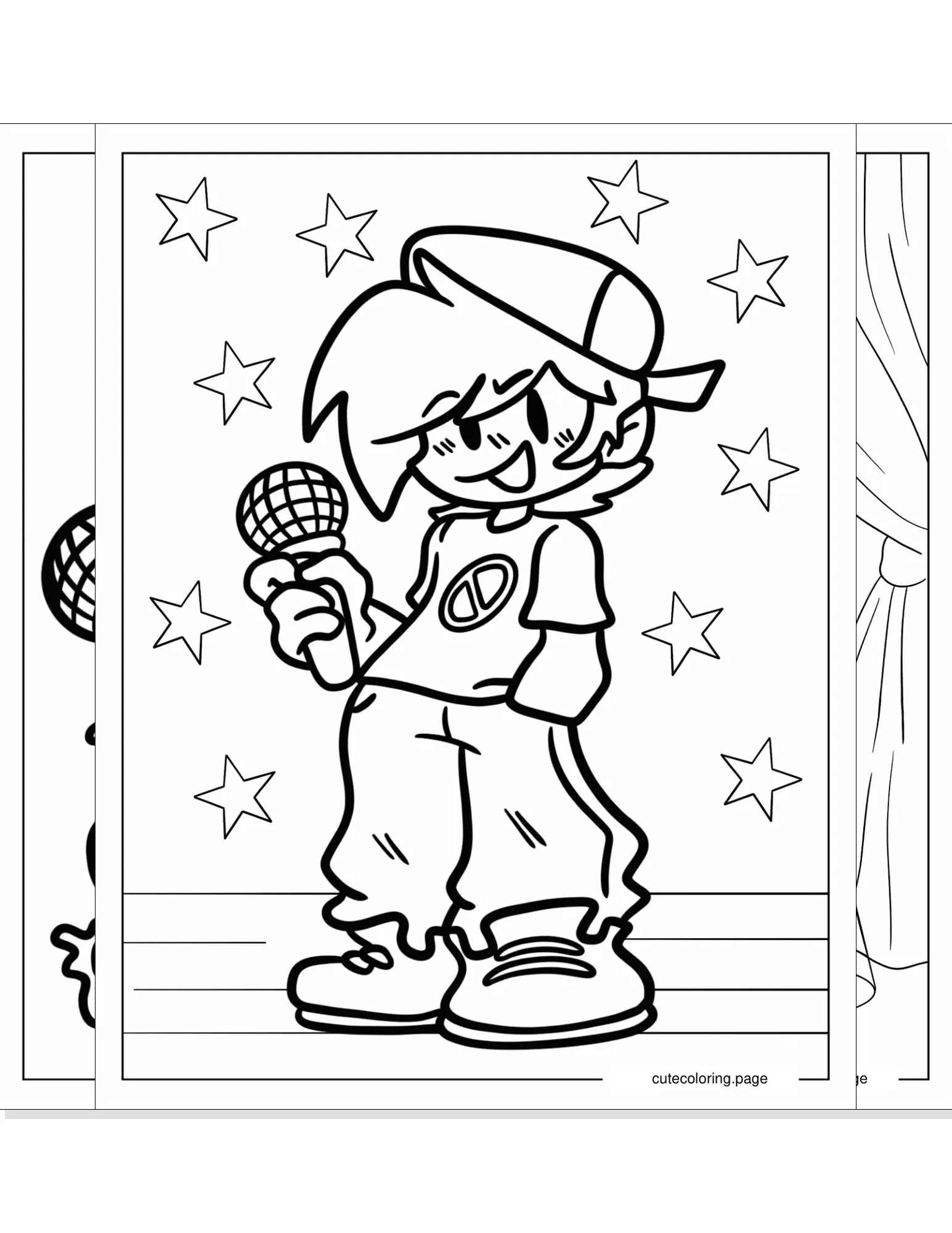 friday night funkin coloring pages coloring page