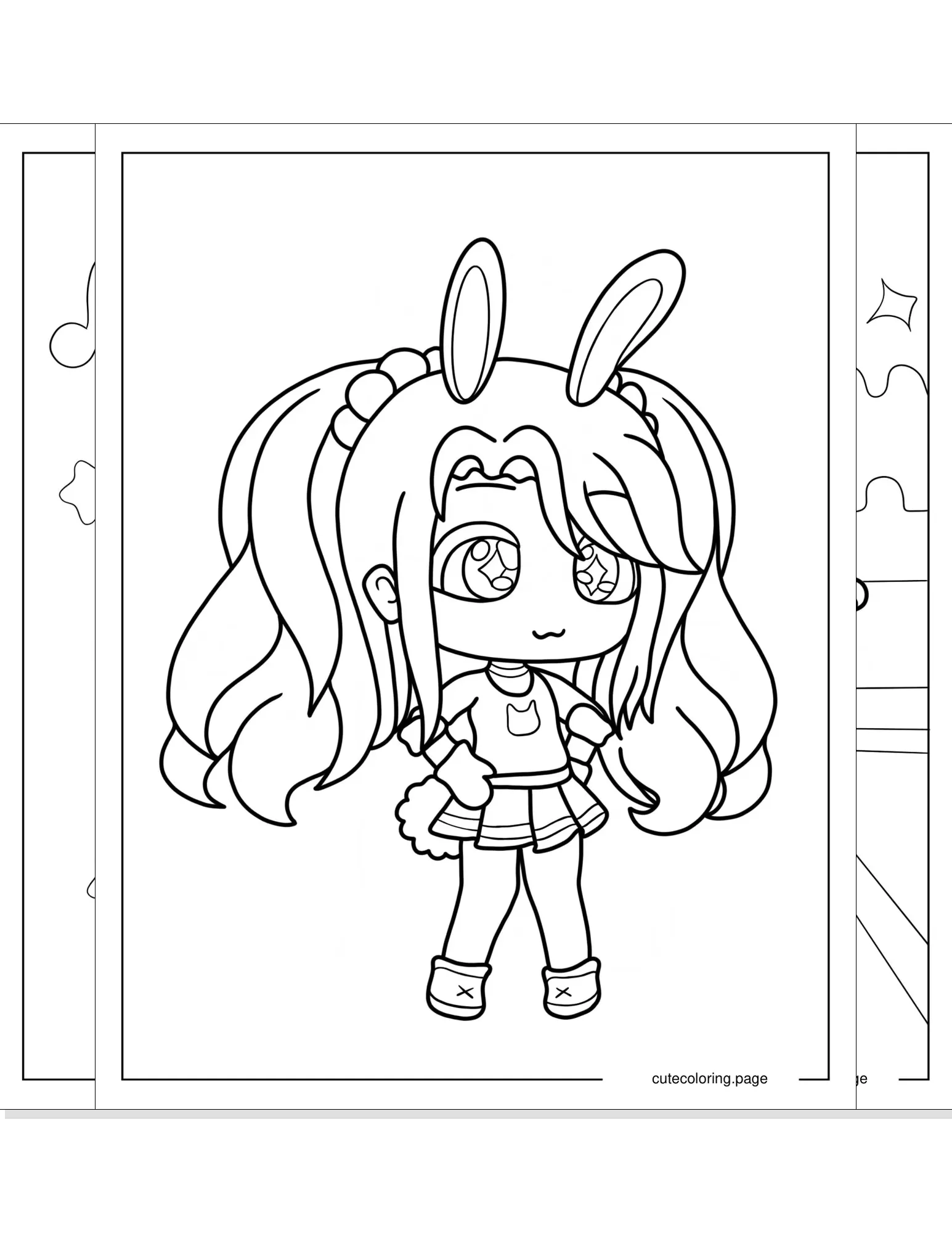 gacha life coloring pages coloring page