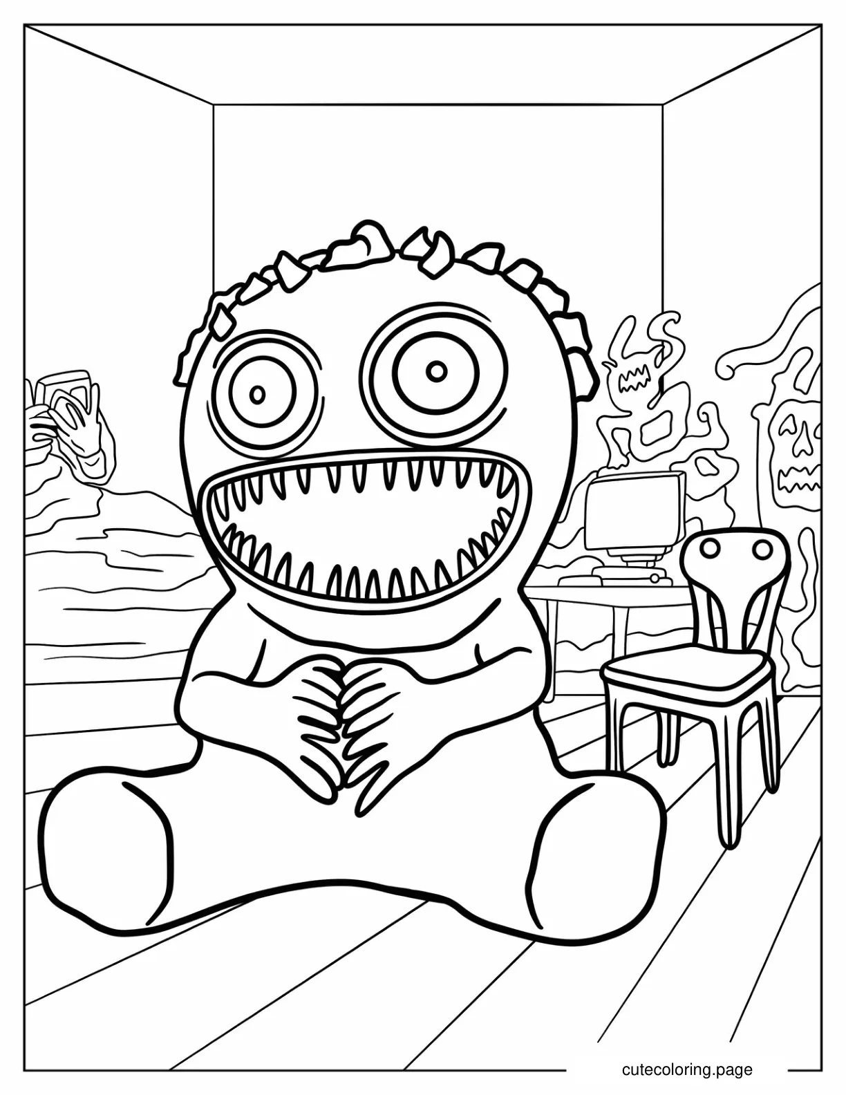 Frightening Jumbo Josh Coloring Sheet coloring page