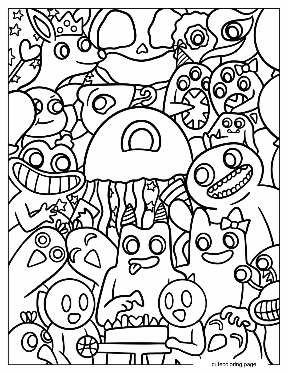 Full Page Garten Of Banban Coloring Page coloring page