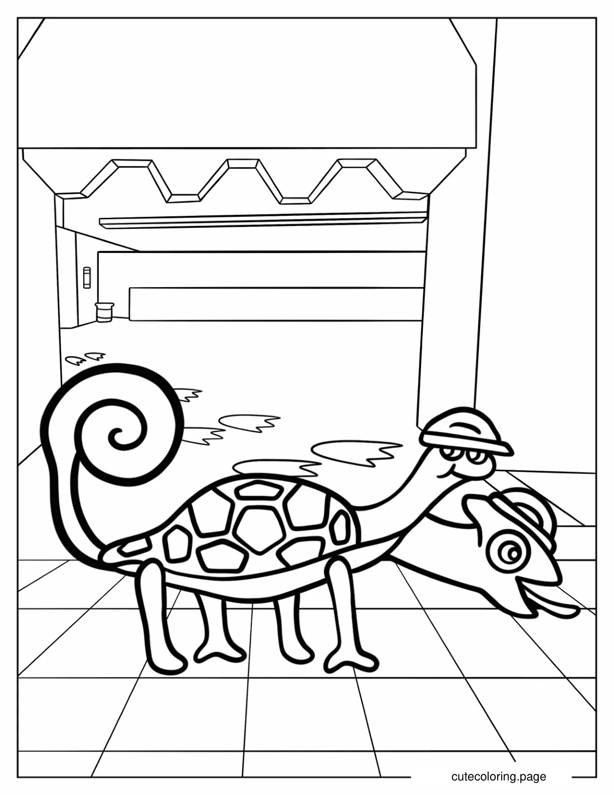 Garten Of Banban Tamataki And Chamataki coloring page