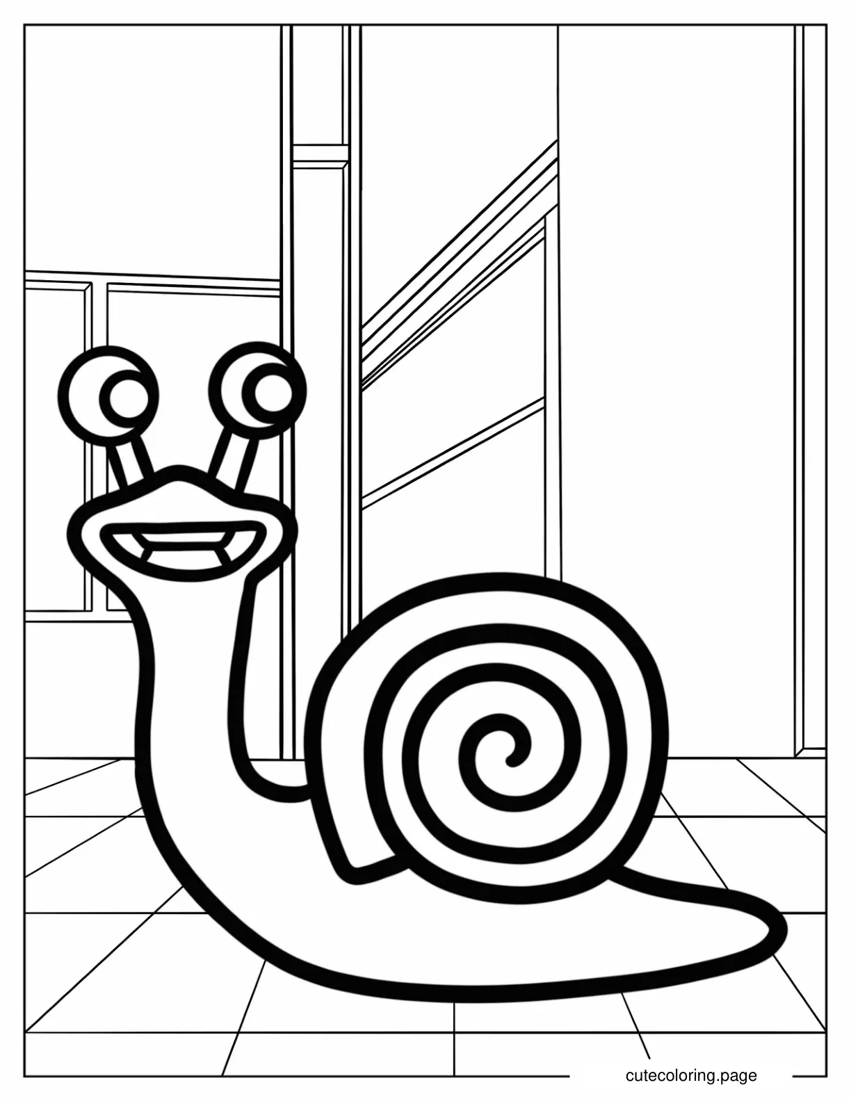 Happy Slow Seline Garten Of Banban Coloring Sheet coloring page