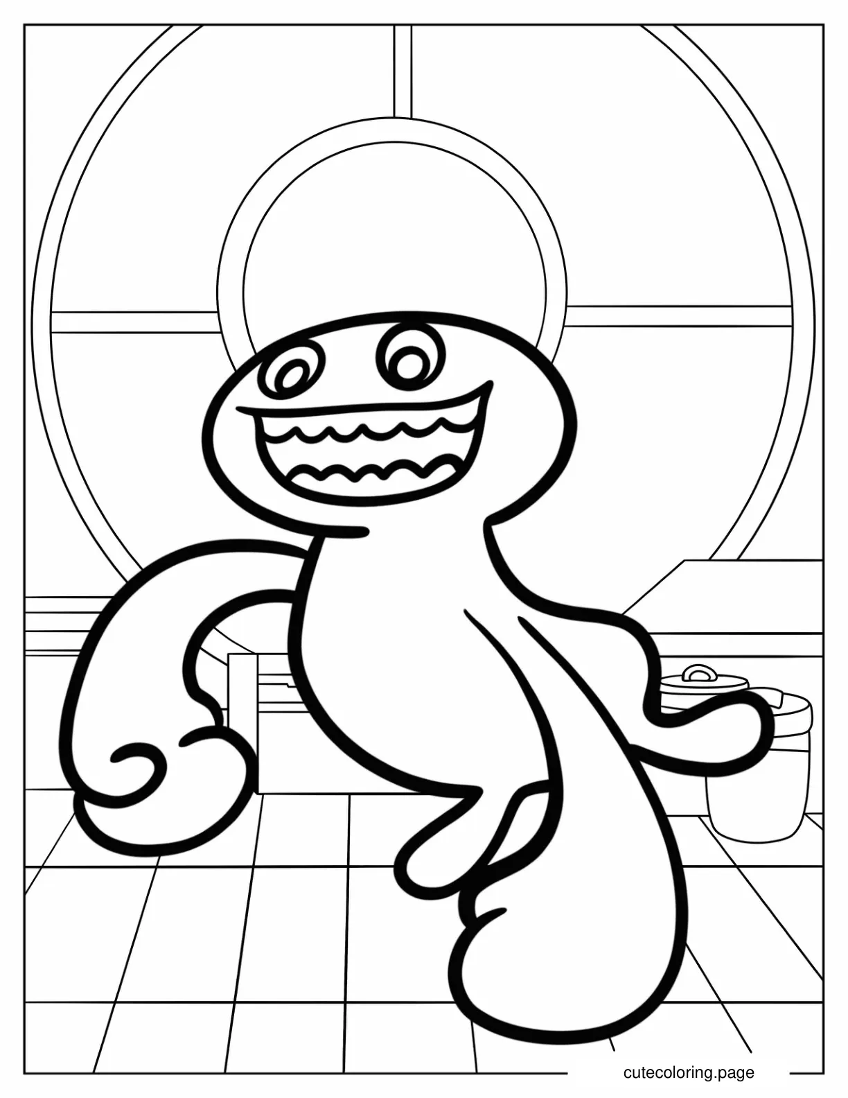 Jumbo Josh Walking Coloring Page For Kids coloring page