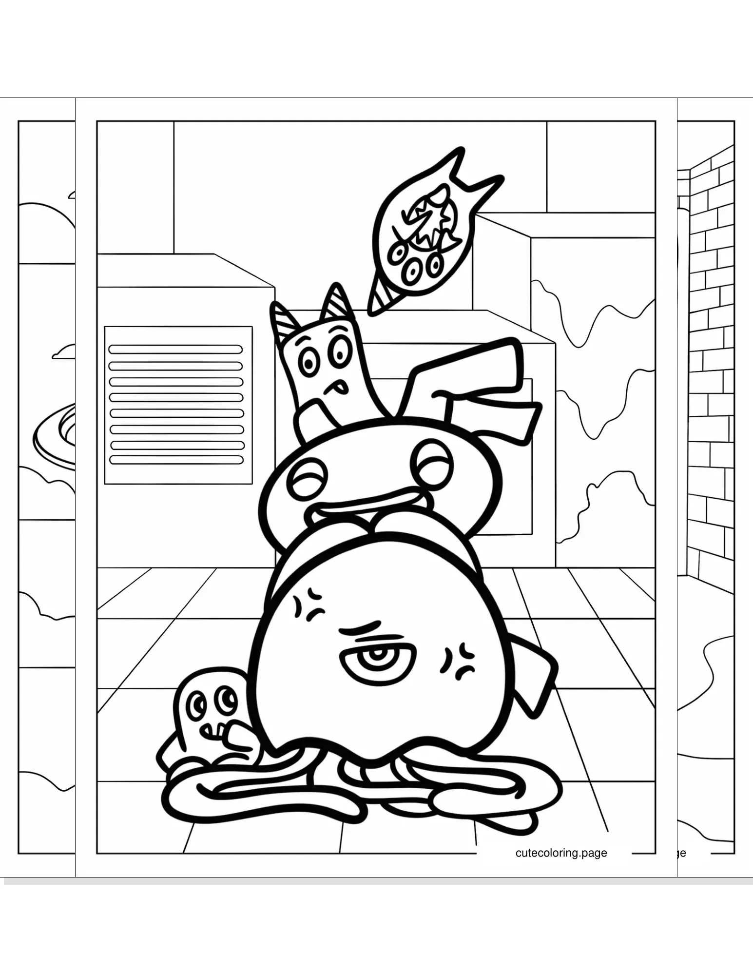 garten of banban coloring pages coloring page