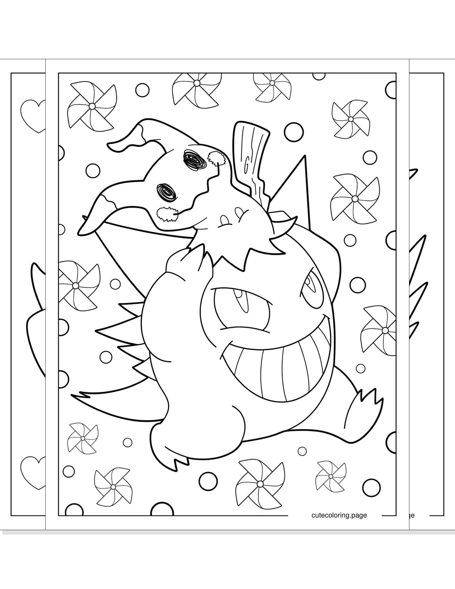 gengar coloring pages coloring page