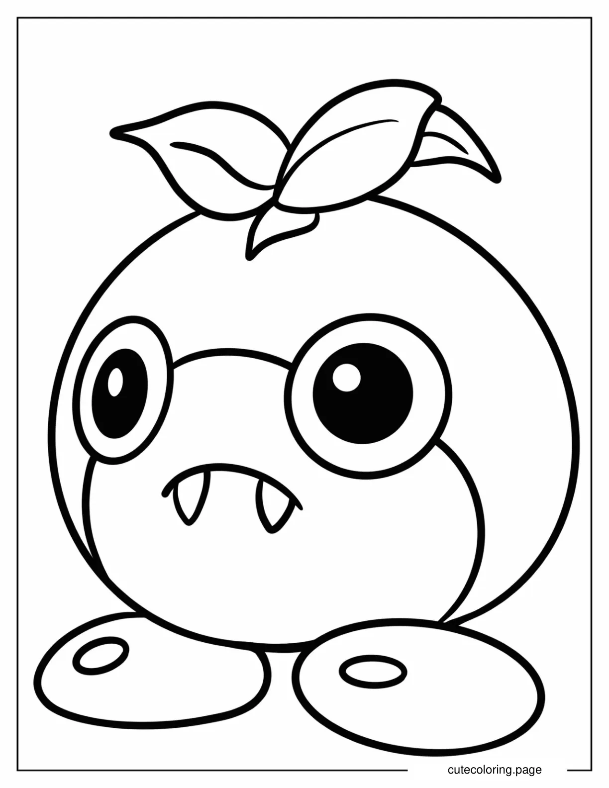 Kawaii Goombud Coloring Page For Preschoolers coloring page