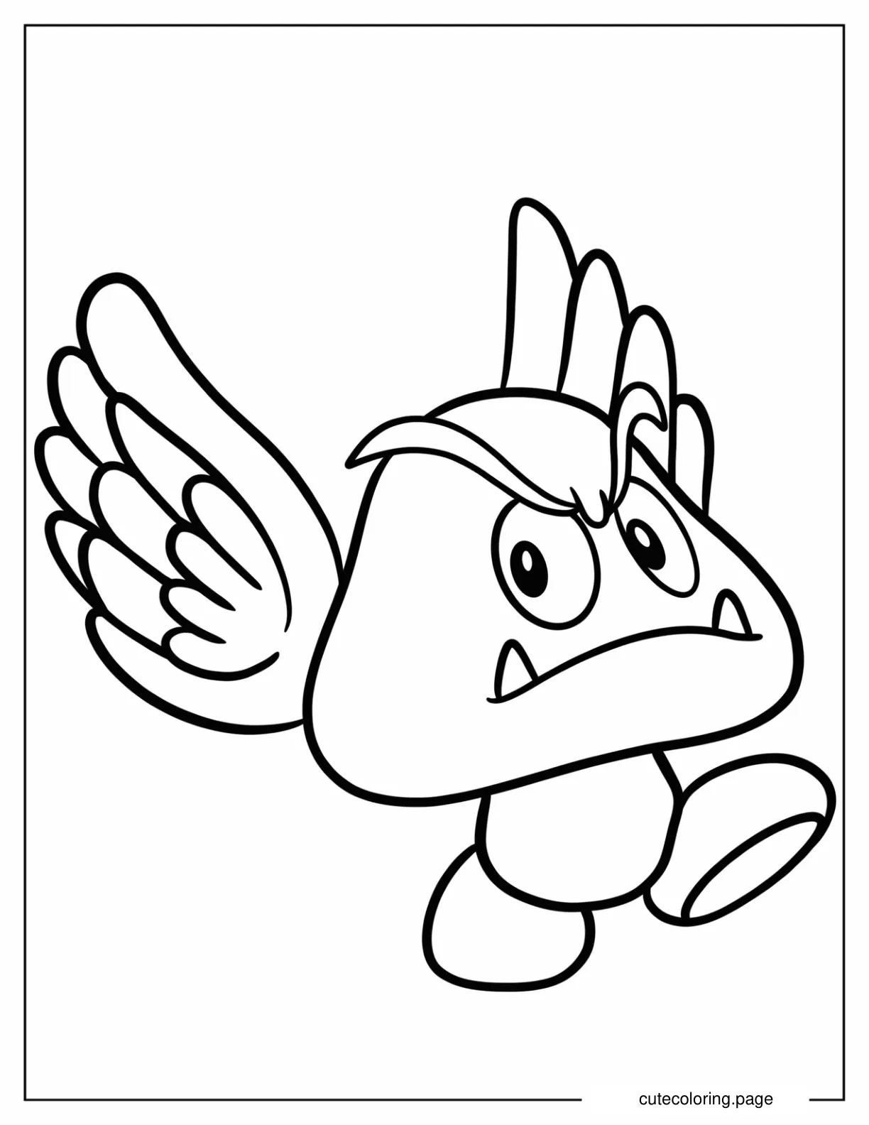 SImple Paragoomba Coloring Sheet For Preschoolers coloring page