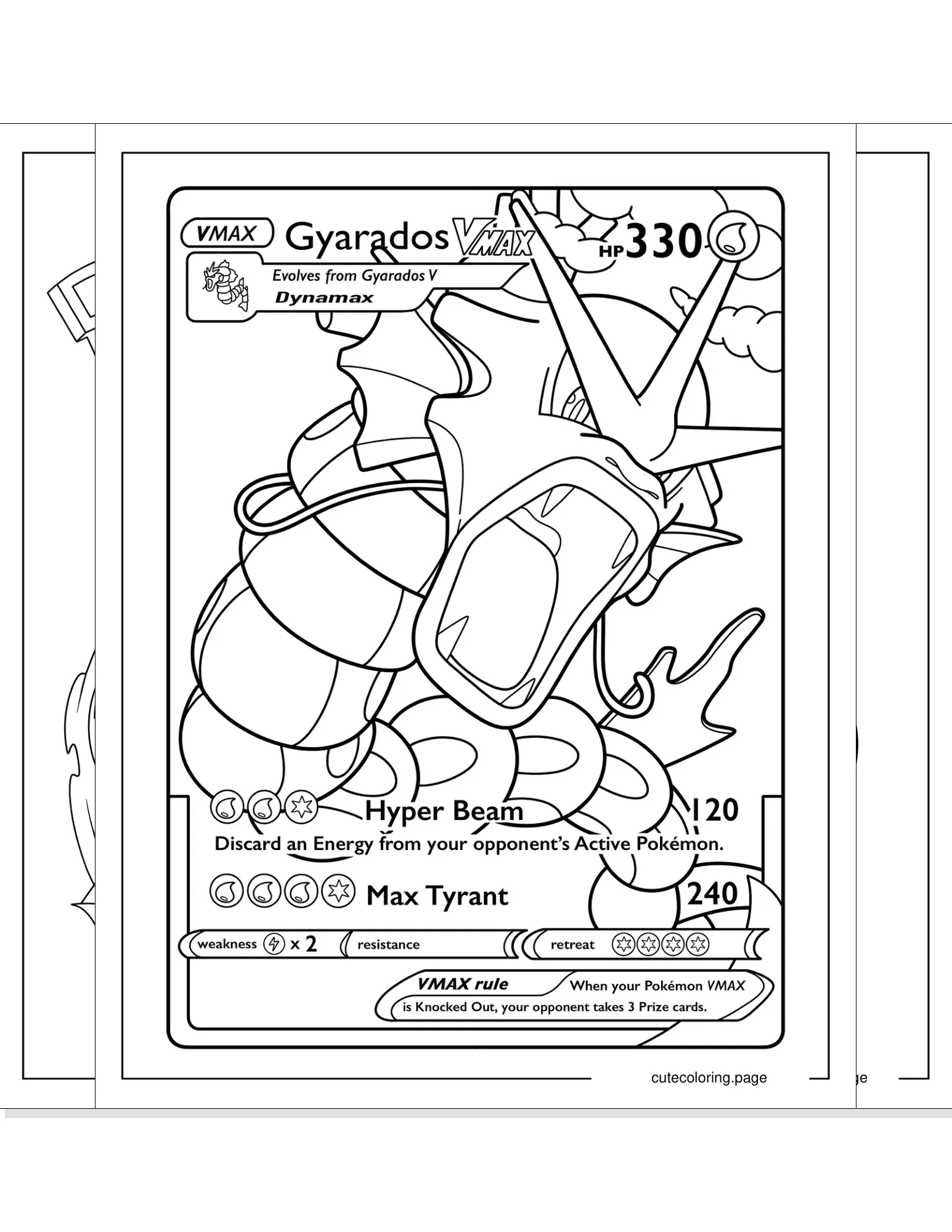 gyarados coloring pages coloring page