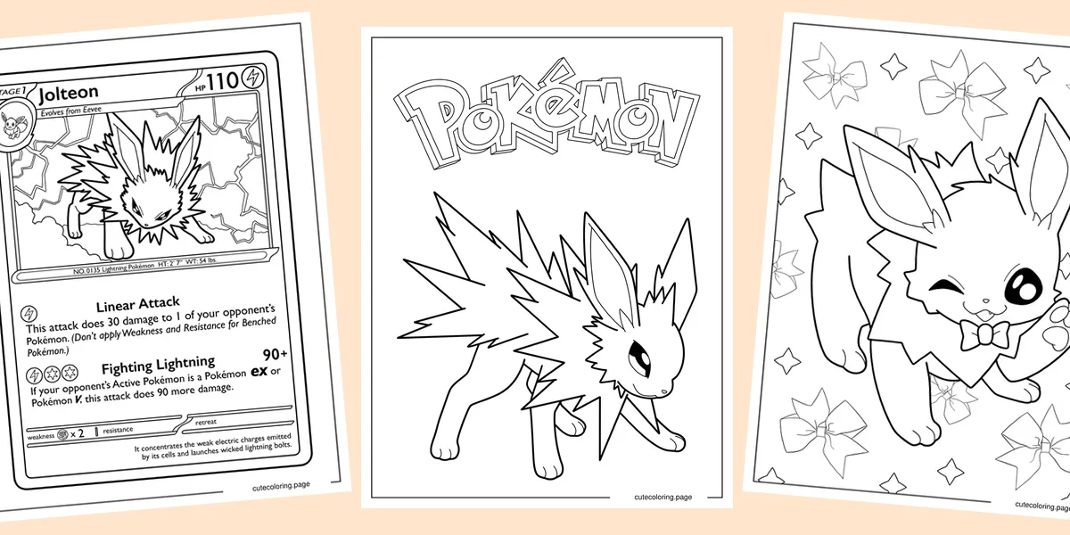 jolteon-coloring-pages