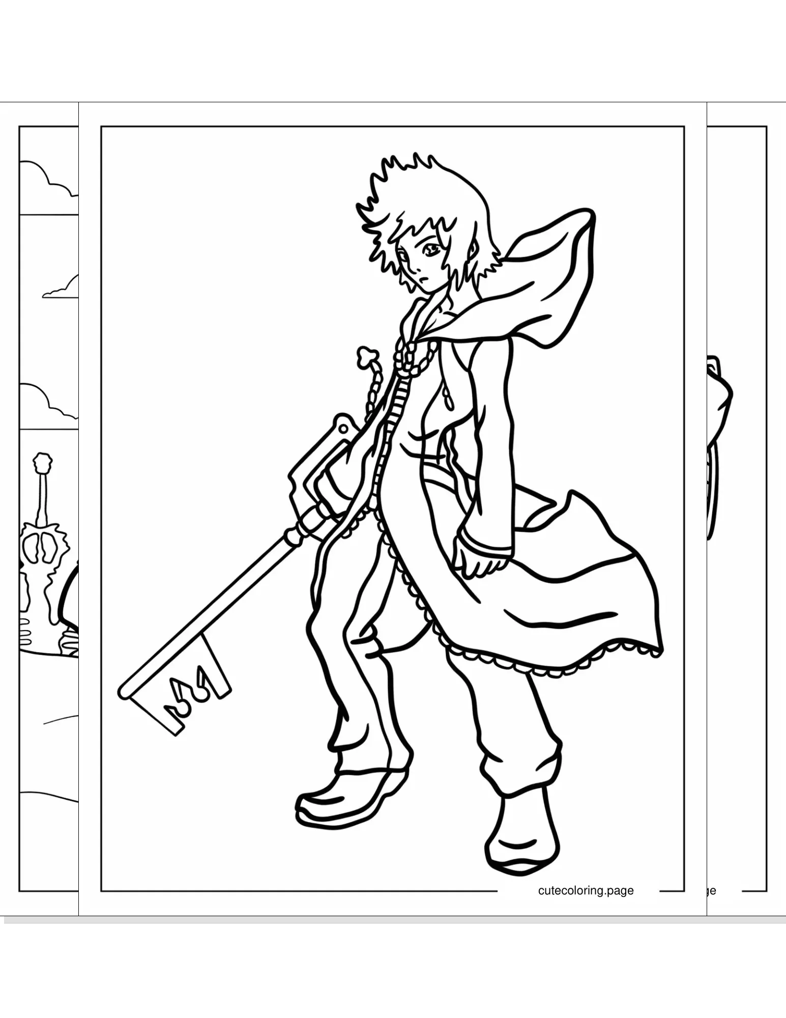 kingdom hearts coloring pages coloring page