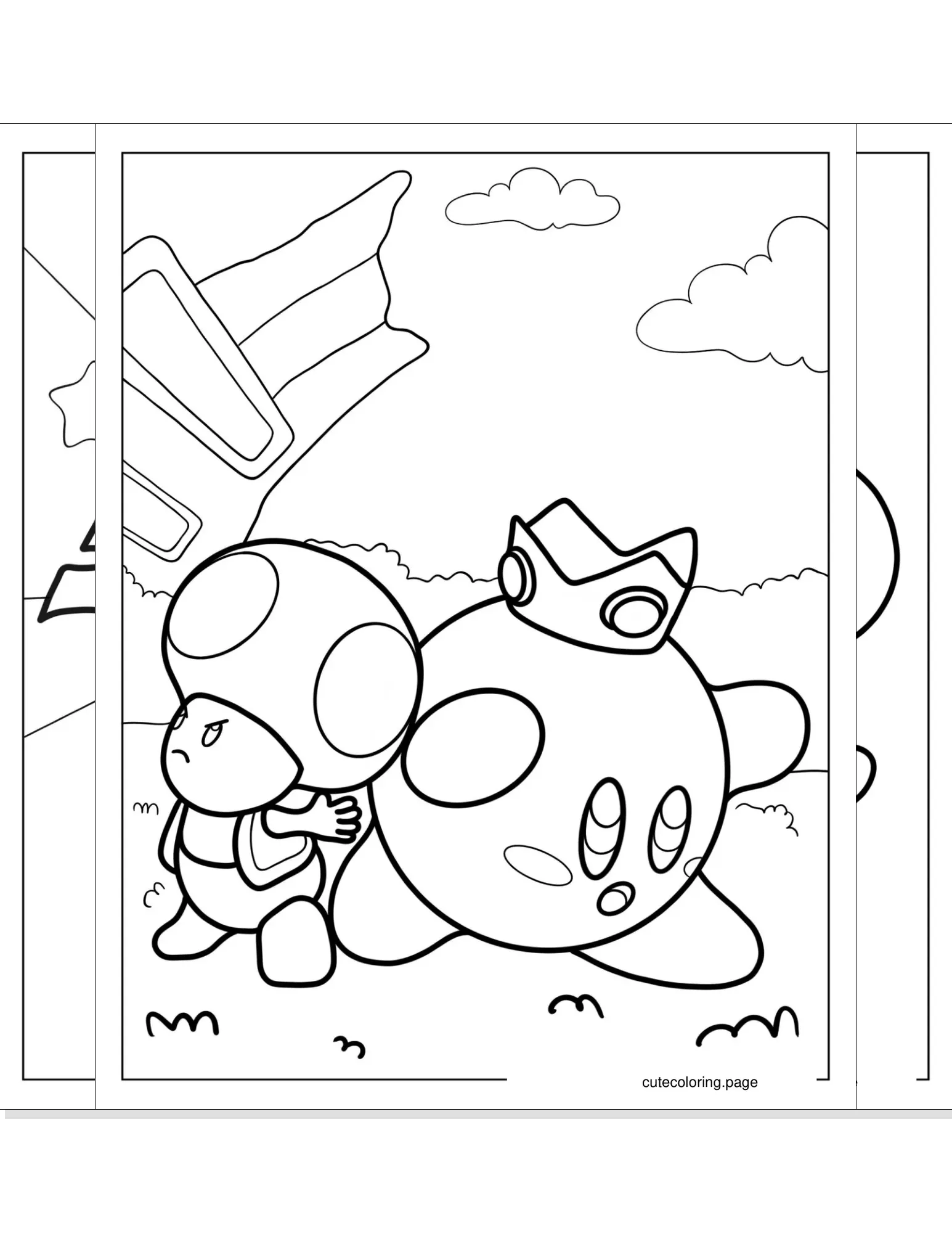 kirby coloring pages coloring page