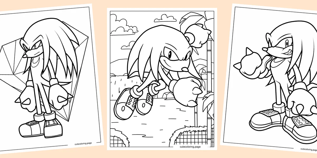 knuckles-coloring-pages