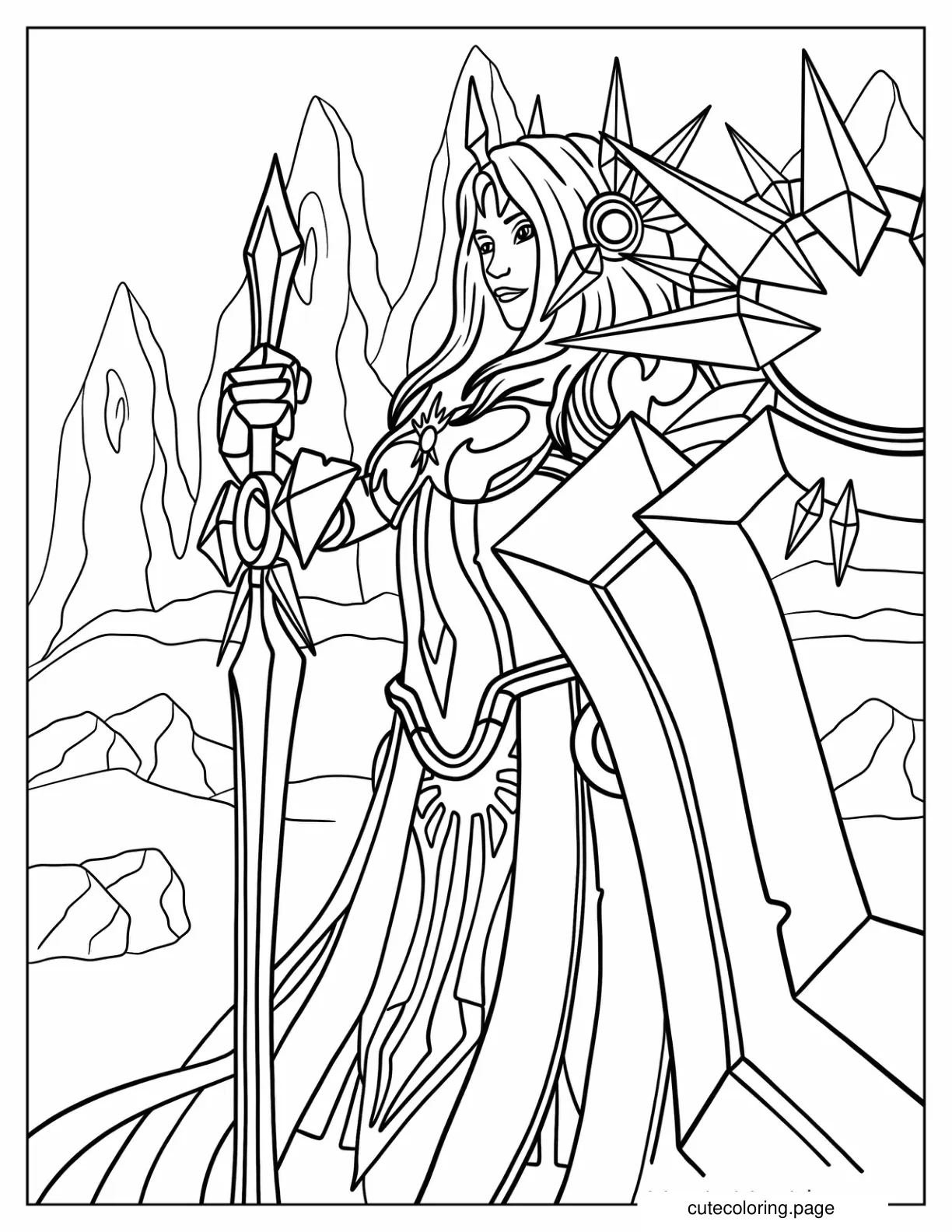 Leona The Radiant Dawn Coloring Page coloring page