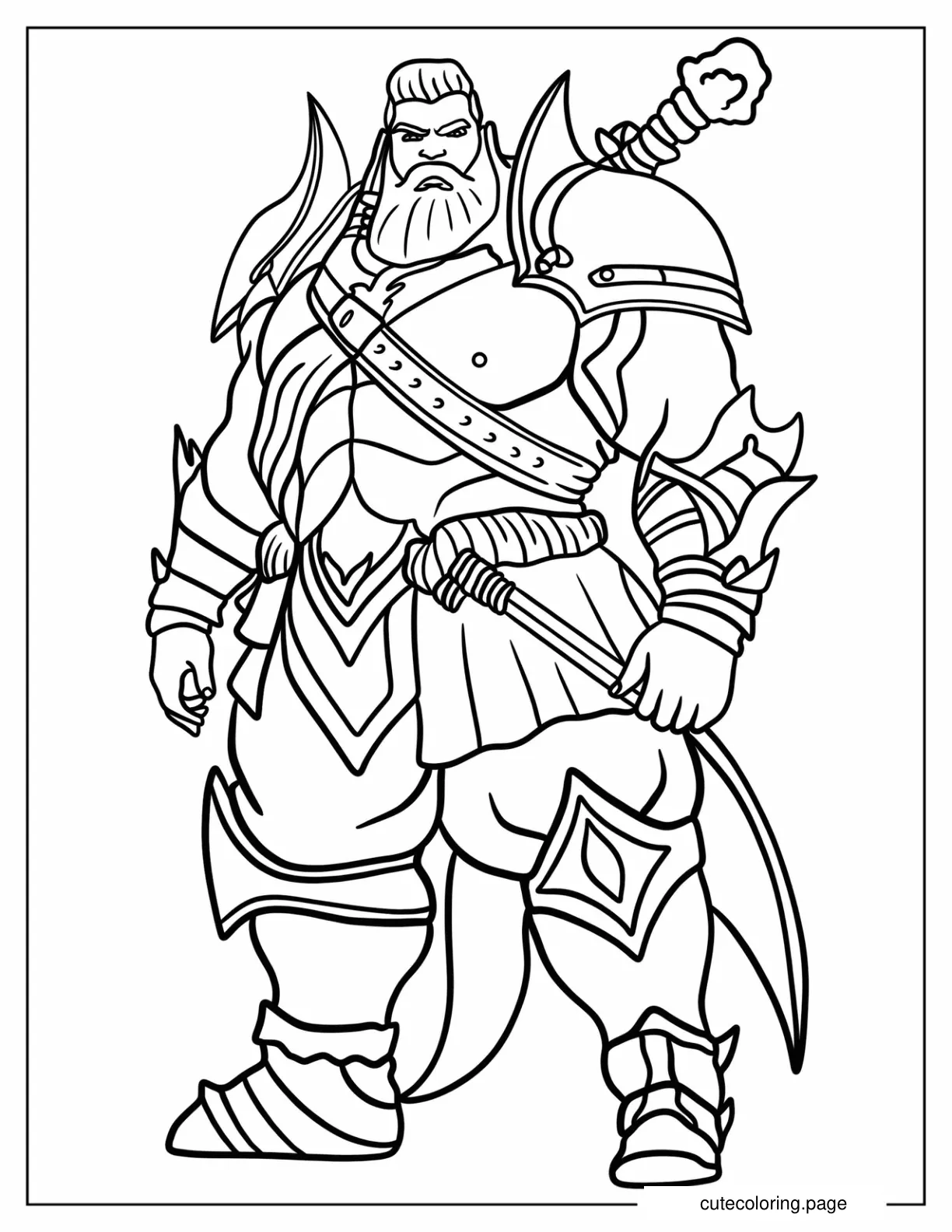 Lexica Male League Of Legends Coloring Sheet coloring page