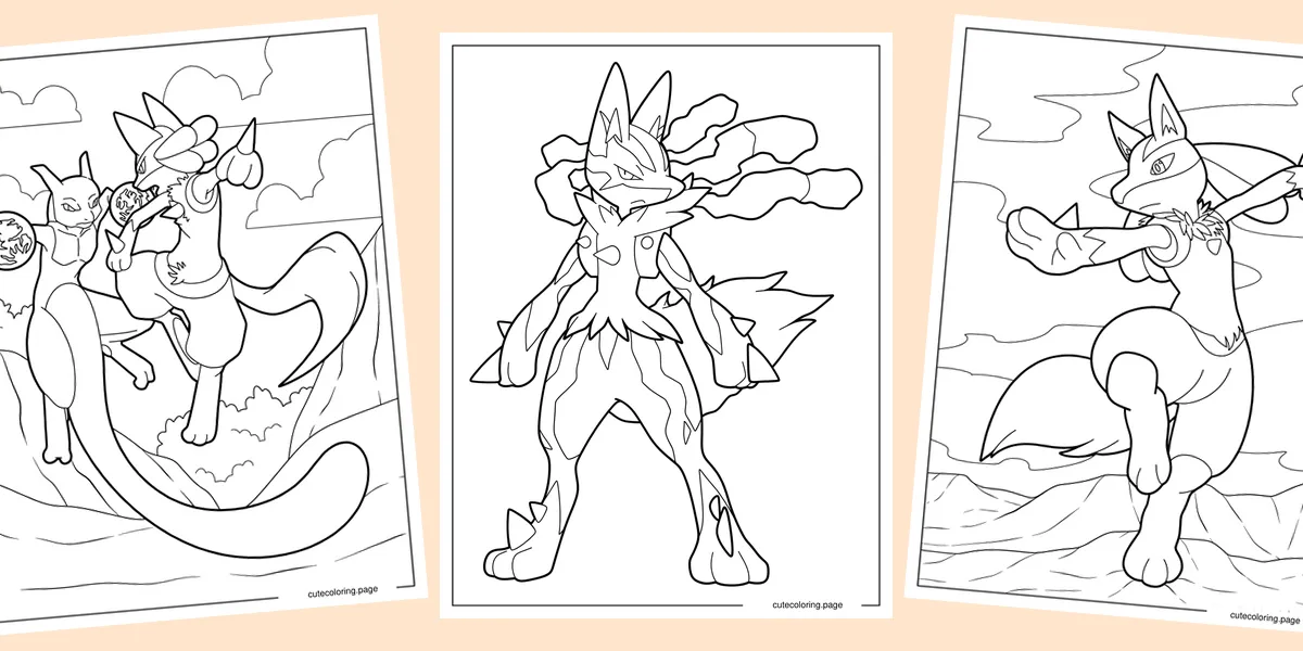 lucario-coloring-pages