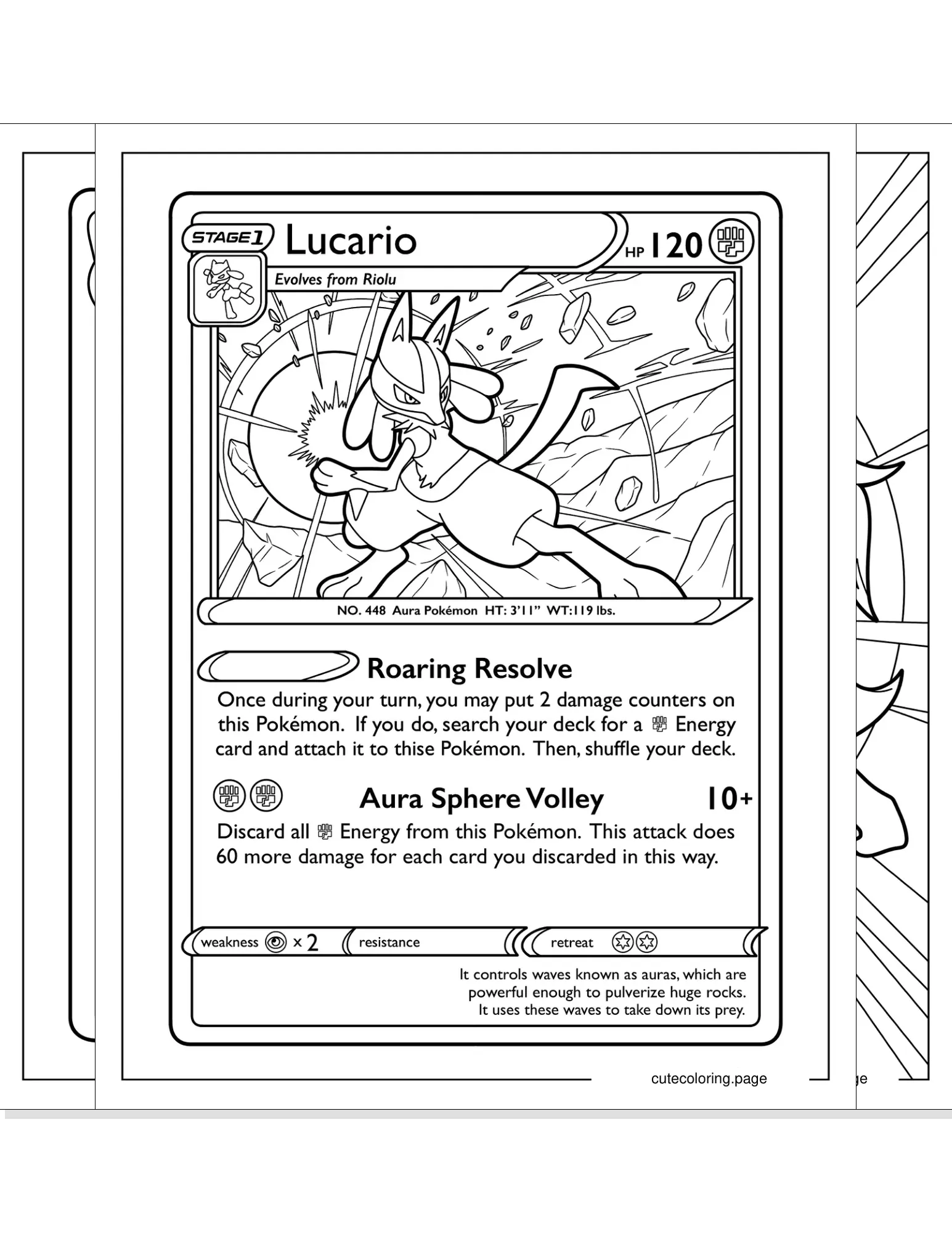 lucario coloring pages coloring page