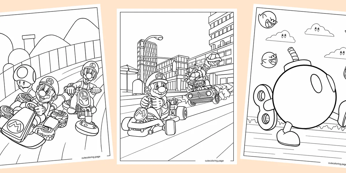 mario-kart-coloring-pages