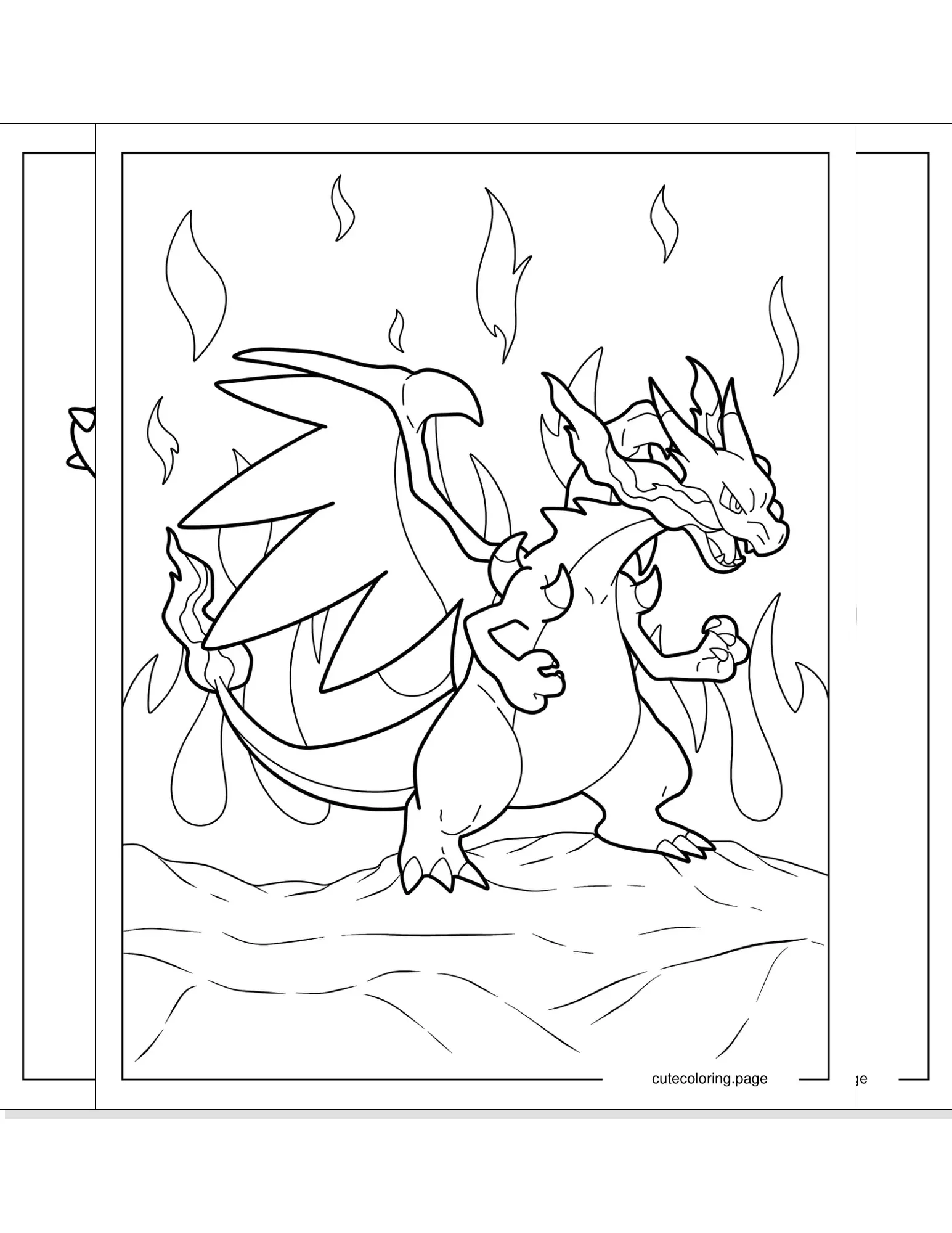 mega pokemon coloring pages coloring page