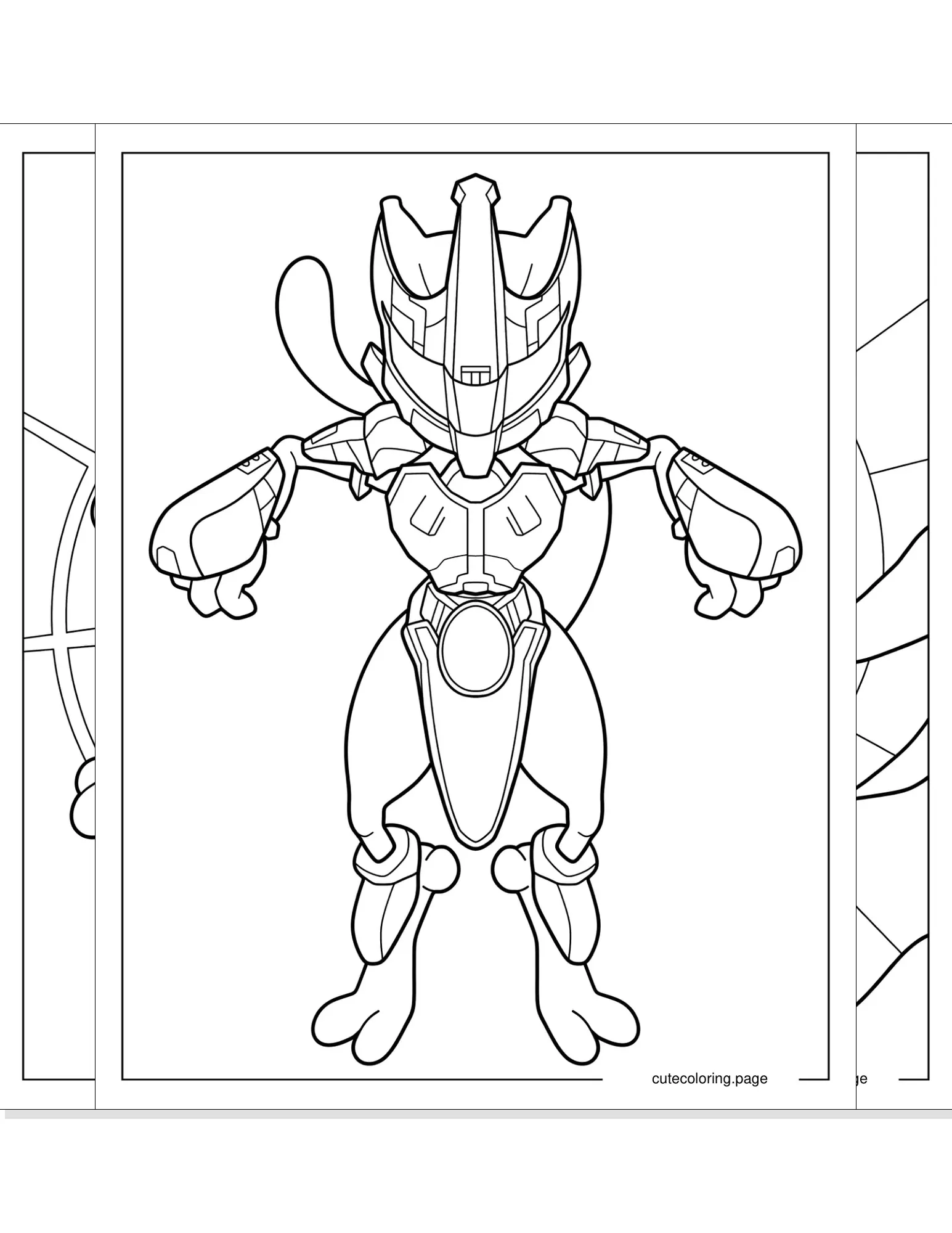 mewtwo coloring pages coloring page