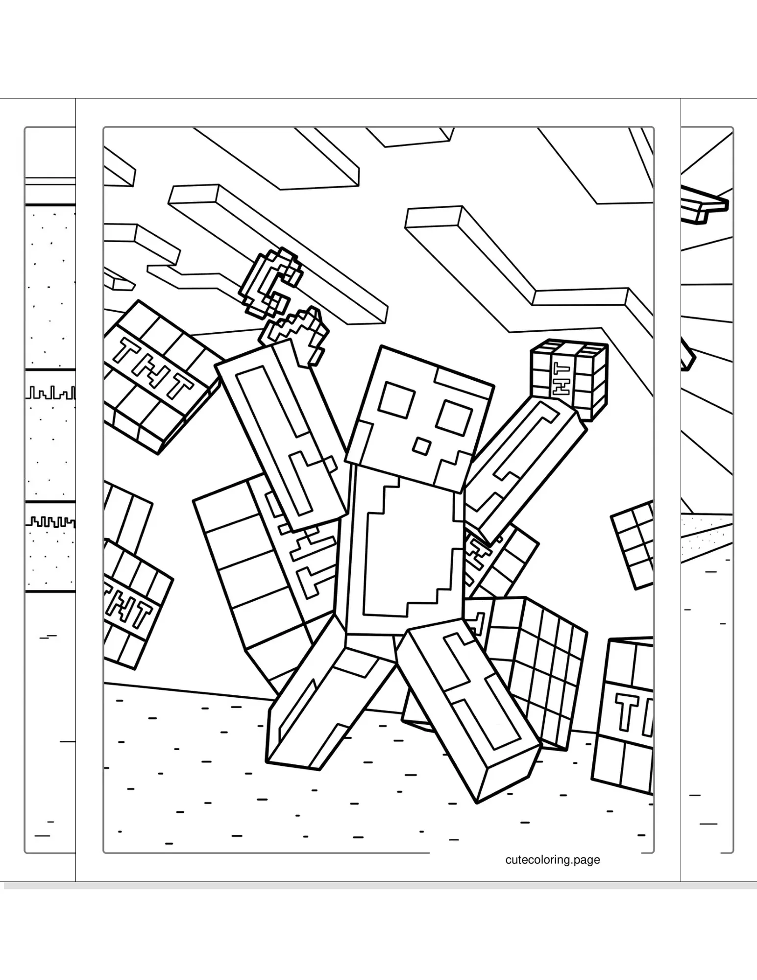 minecraft coloring pages coloring page