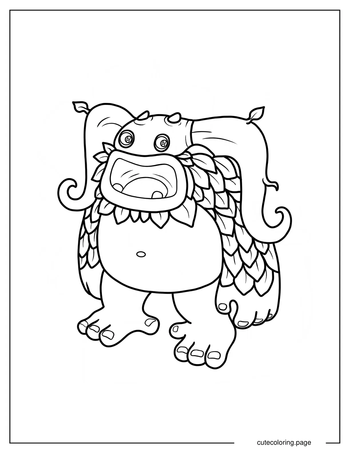 Easy Entbrat Coloring Sheet For Preschoolers coloring page