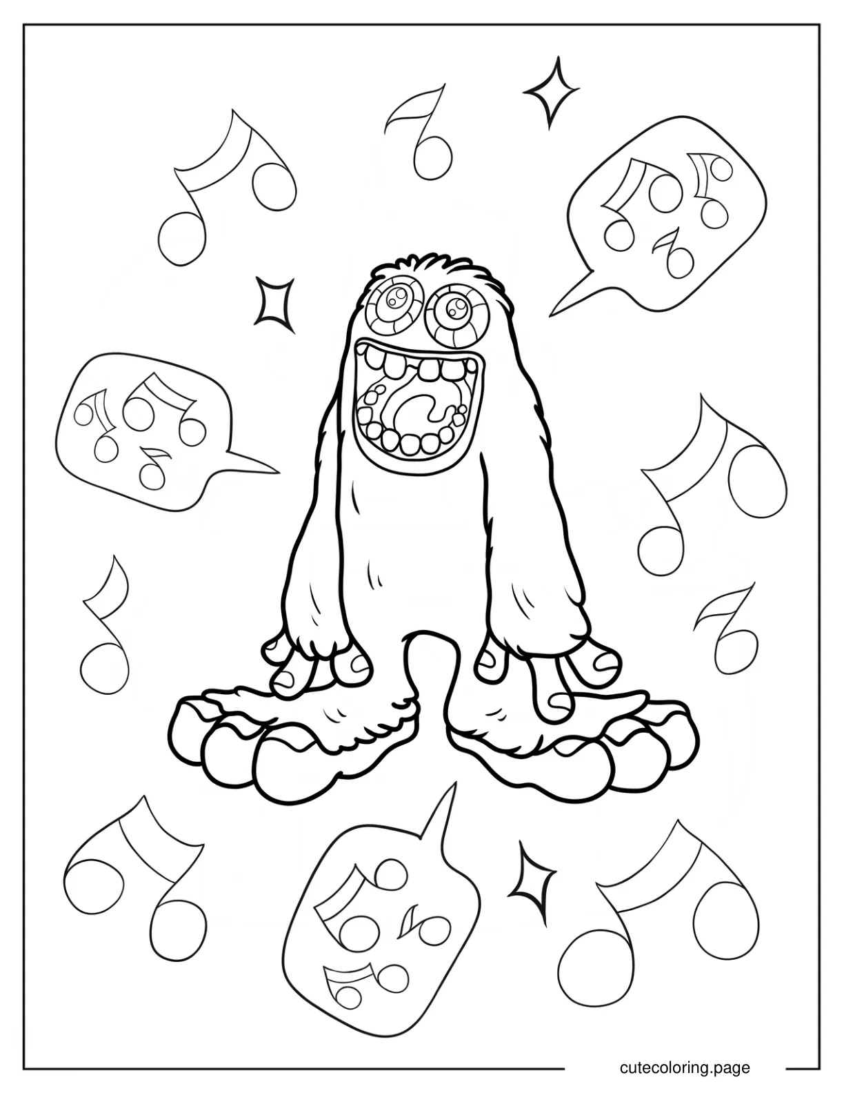 Singing Mammott Coloring Page coloring page