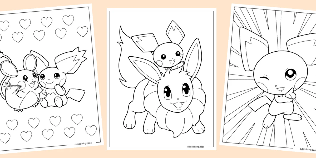 pichu-coloring-pages