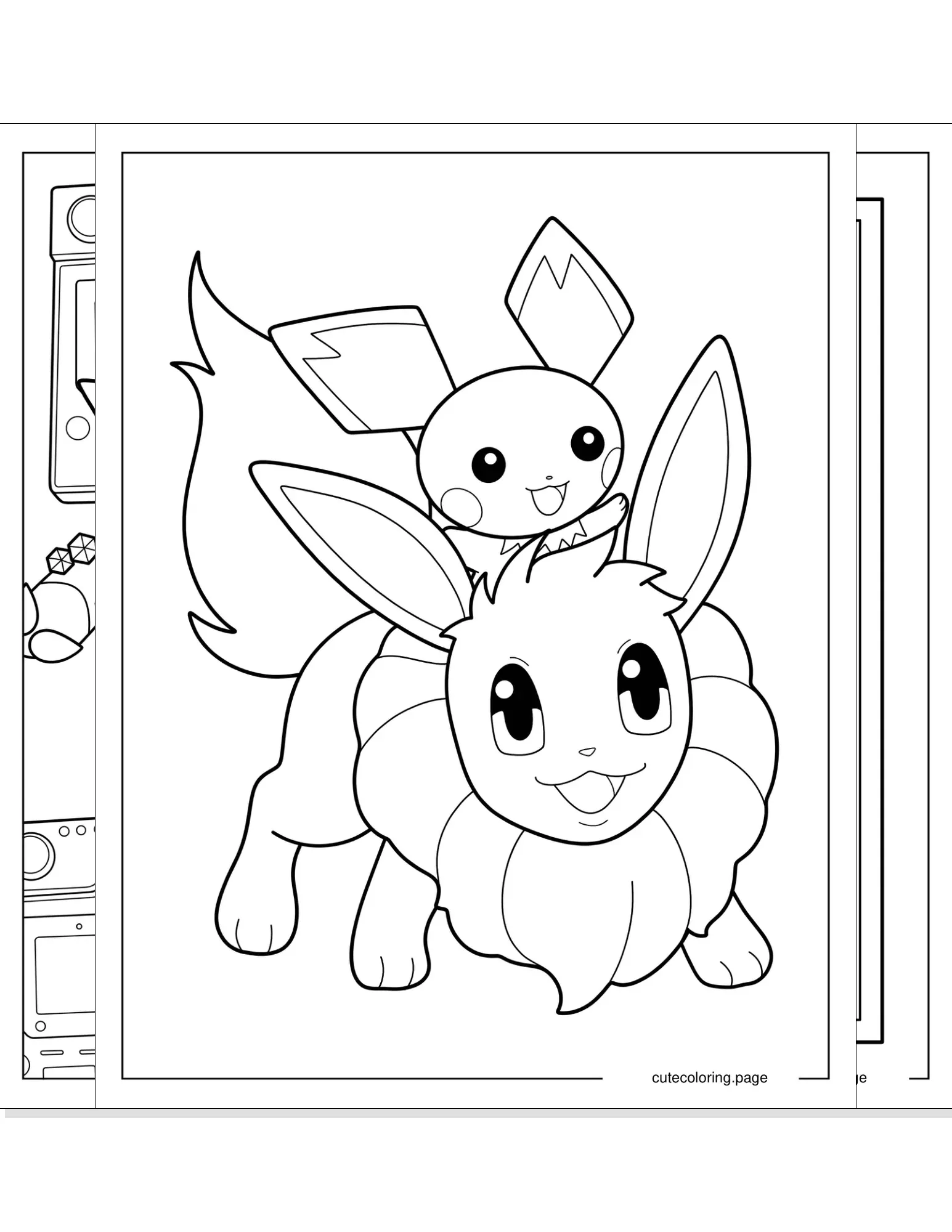 pichu coloring pages coloring page