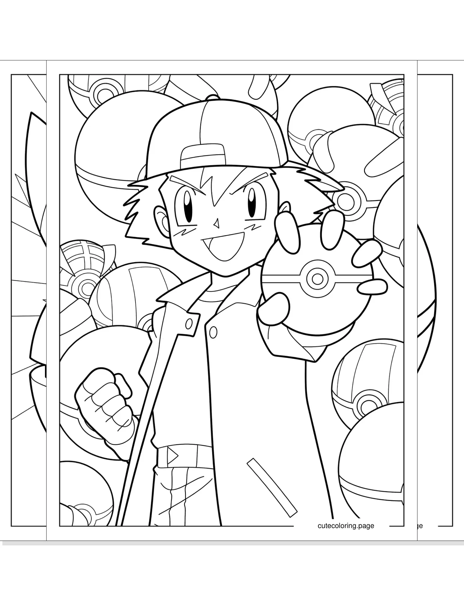 pokeball coloring pages coloring page