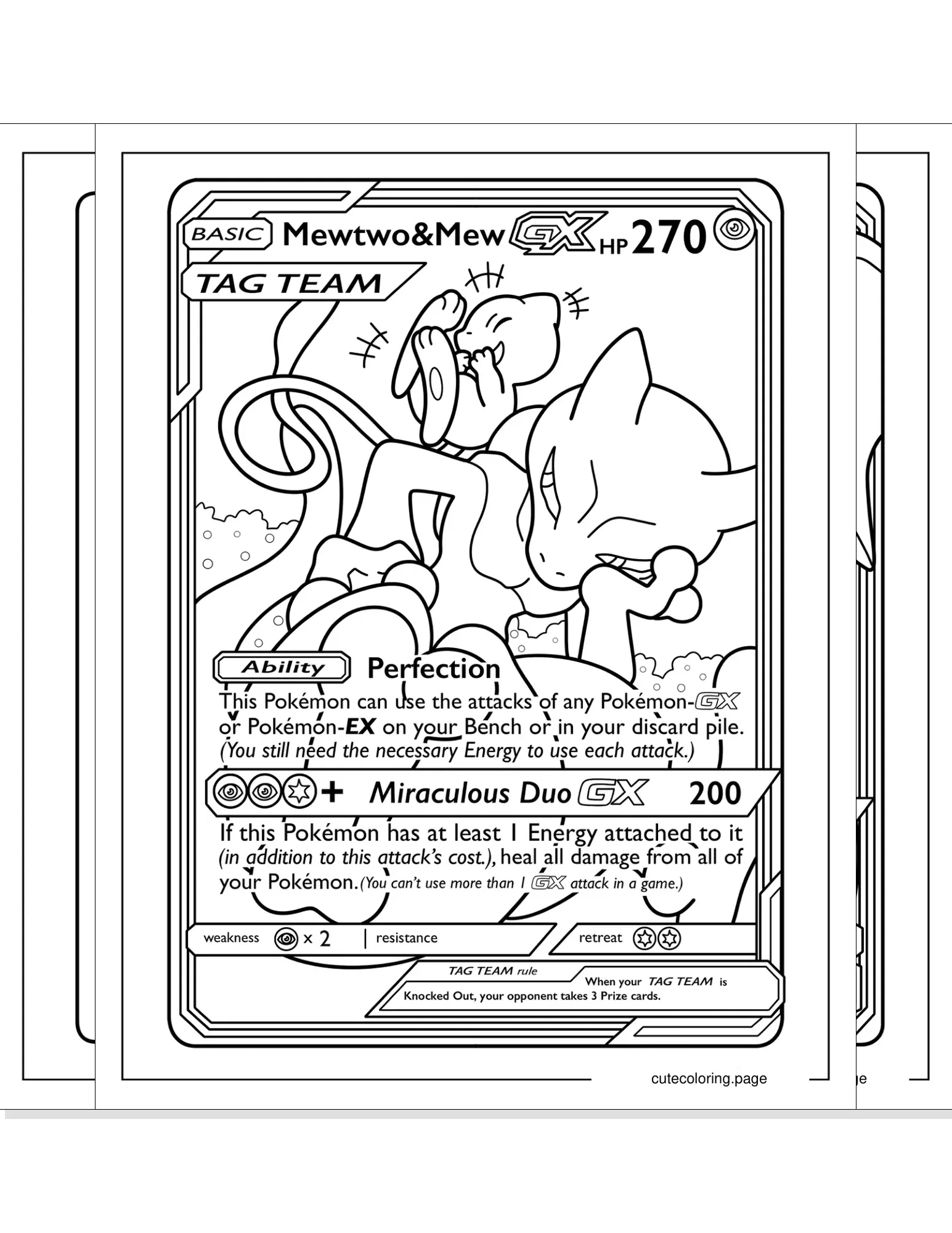 pokemon card coloring pages coloring page