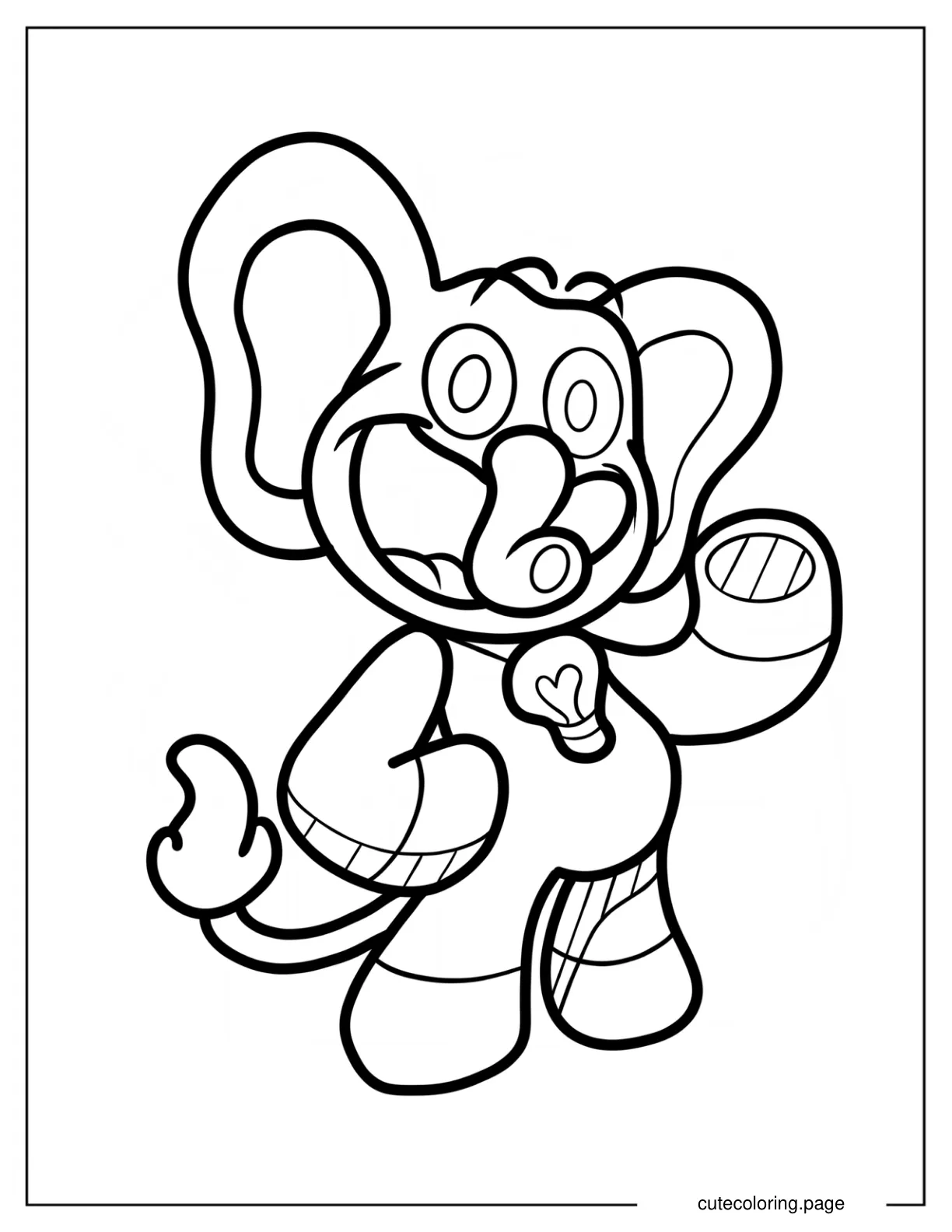 Bubba Bubbaphant Coloring Sheet For Preschoolers coloring page