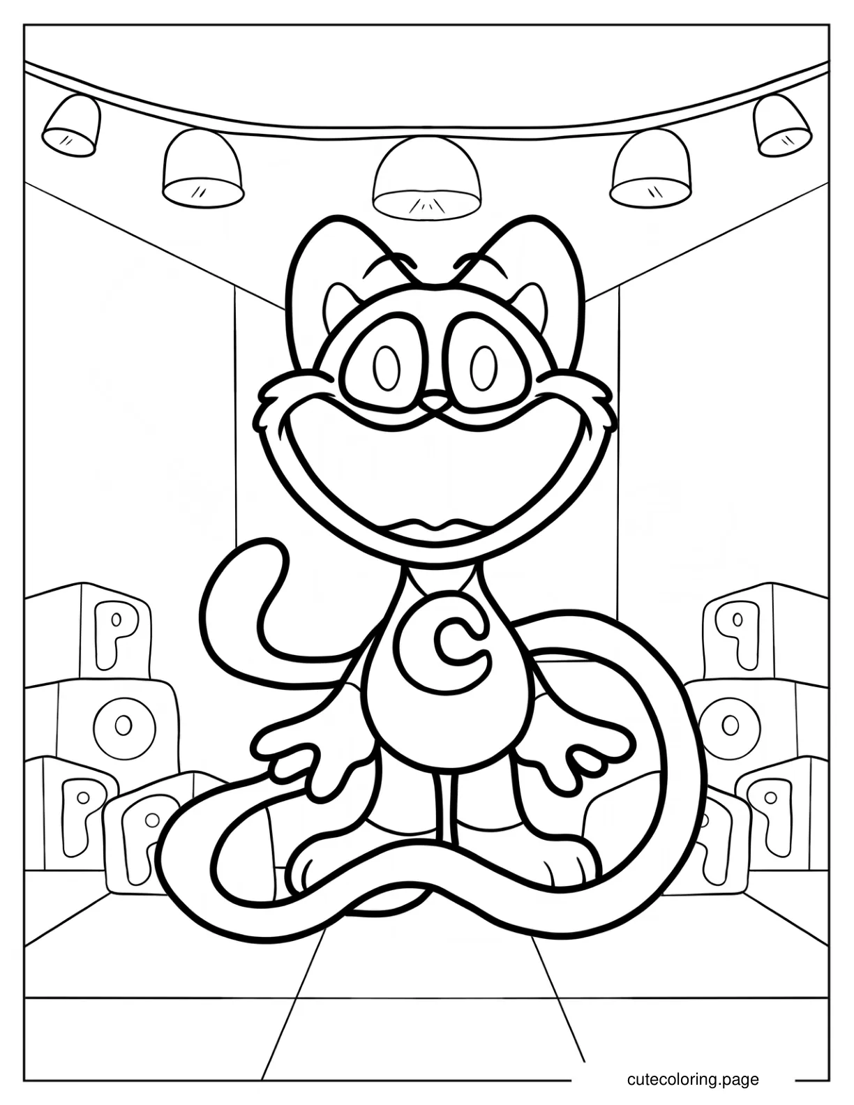 Catnip From Poppy Playtime Coloring Page coloring page