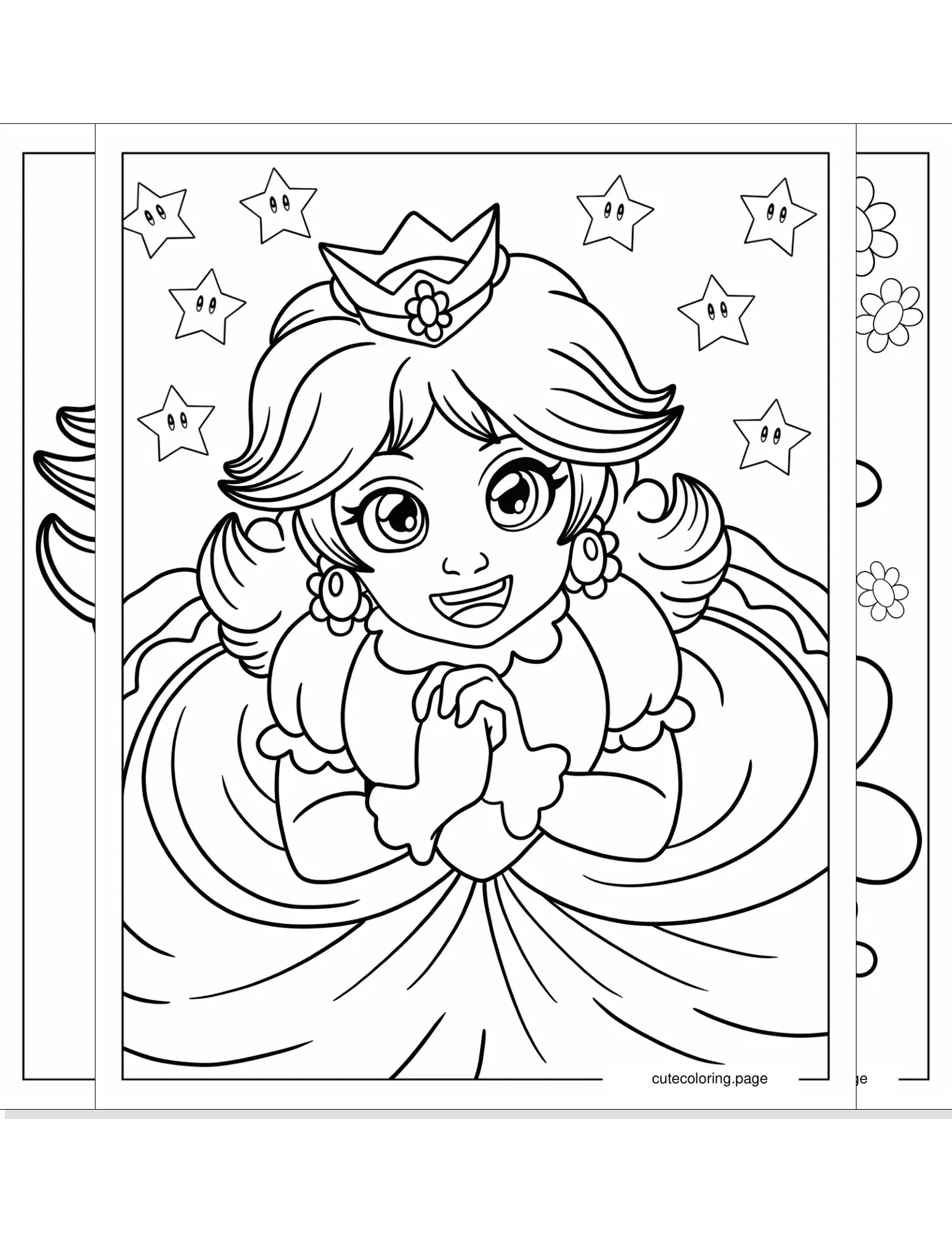 princess daisy coloring pages coloring page