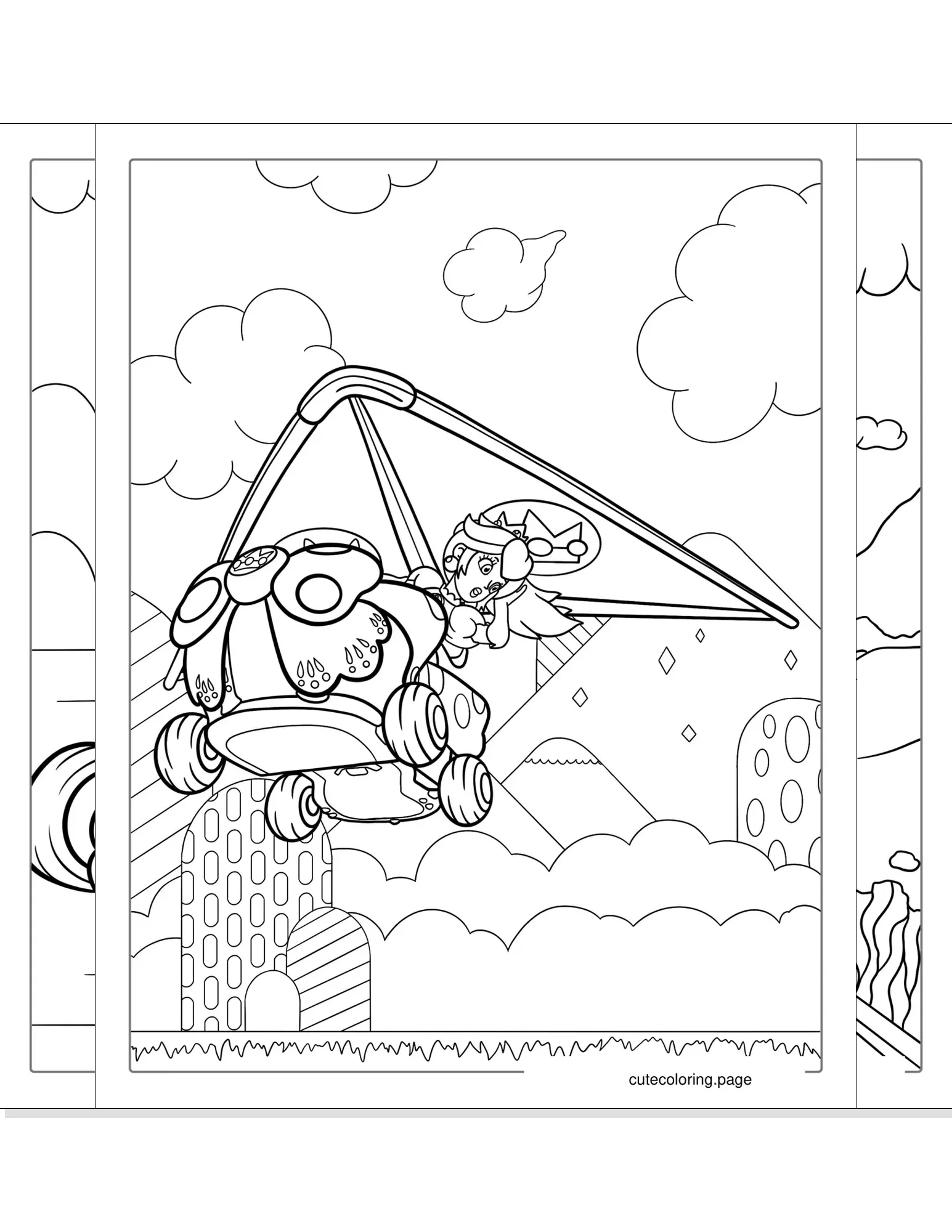 princess peach coloring pages coloring page