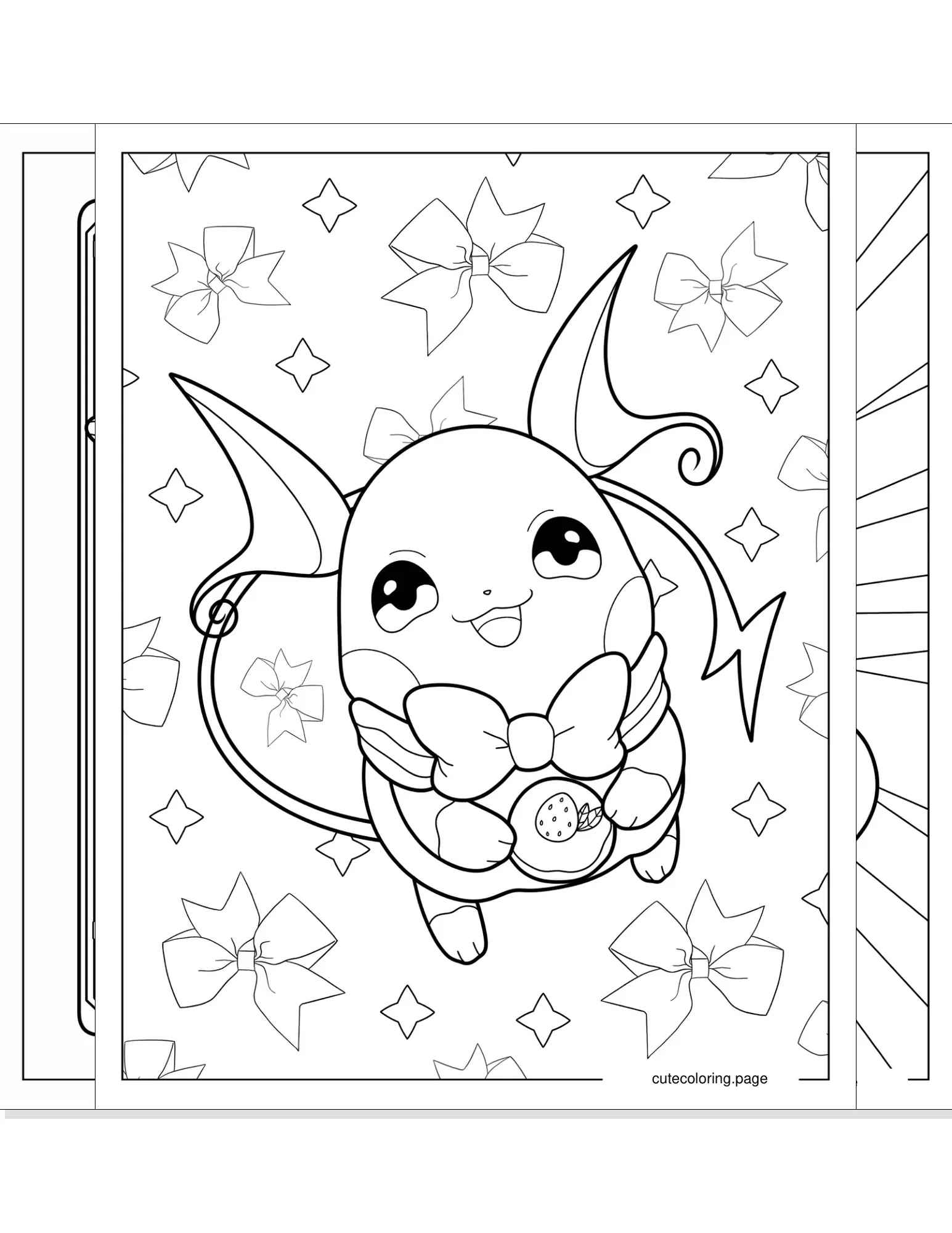 raichu coloring pages coloring page