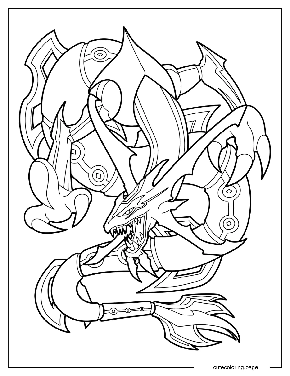 Legendary Pokemon Ultimate Rayquaza coloring page