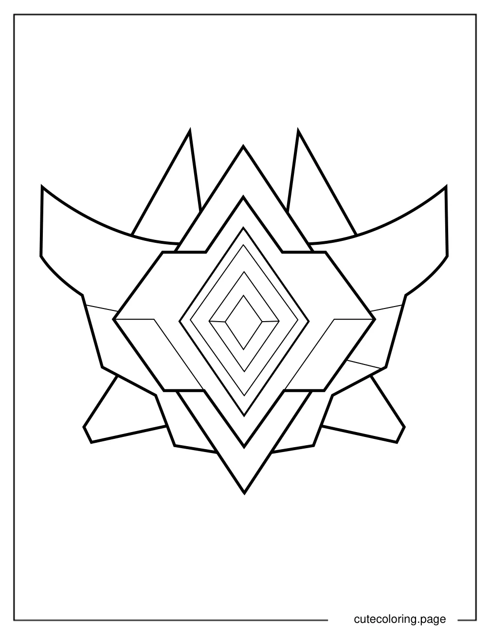 Rocket League Grand Champ Logo coloring page