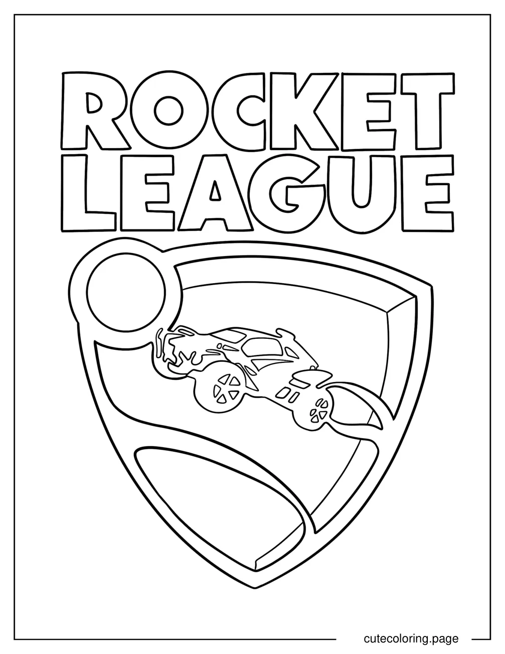 Rocket League Logo coloring page