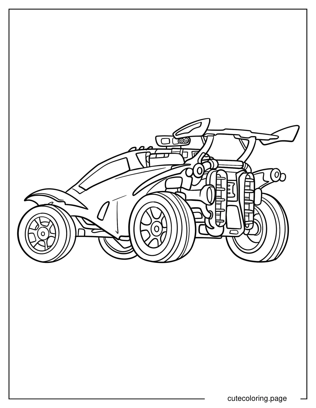 Side View Of Octane Coloring Sheet For Kids coloring page