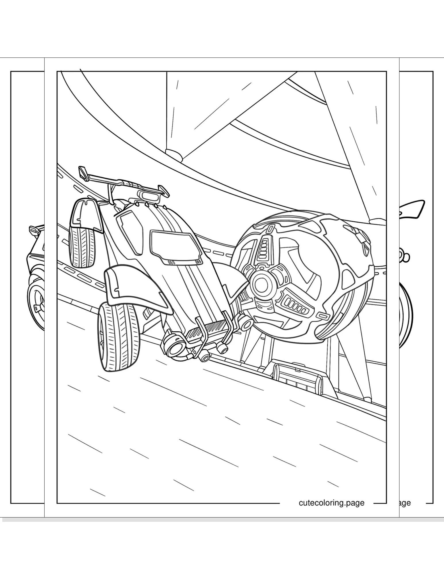 rocket league coloring pages coloring page